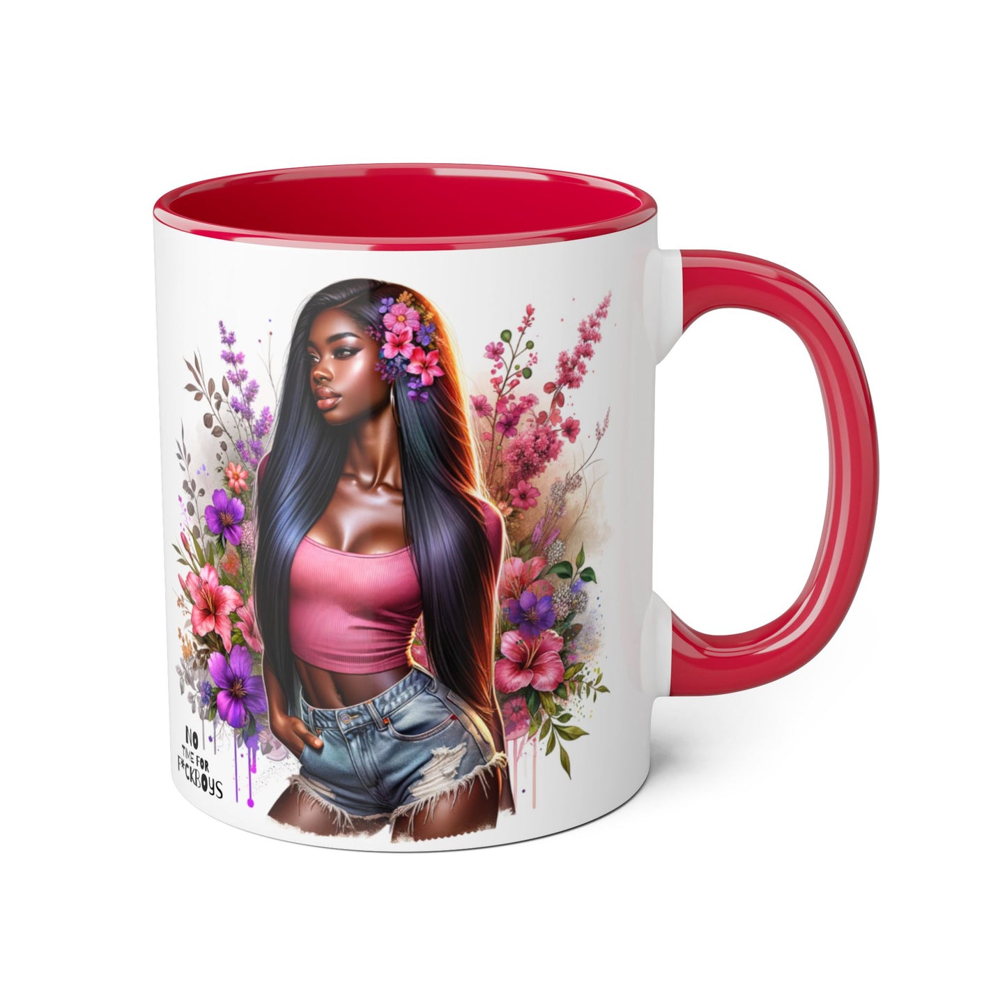 Funny Accent Mug - No Time For F*boys 11oz