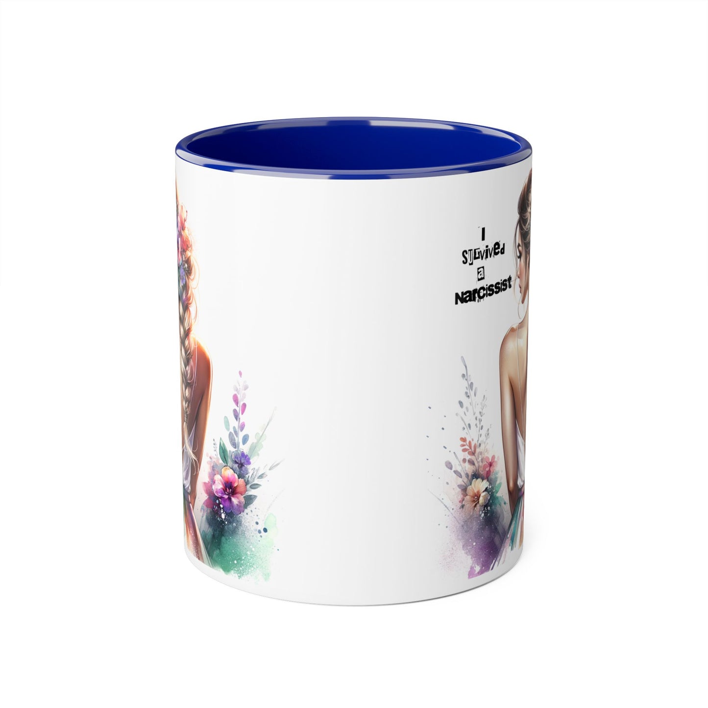 Colorful Narcissist Accent Mug - Artistic Coffee Cup for Self-Love & Empowerment, Gift for Her, Inspirational Drinkware