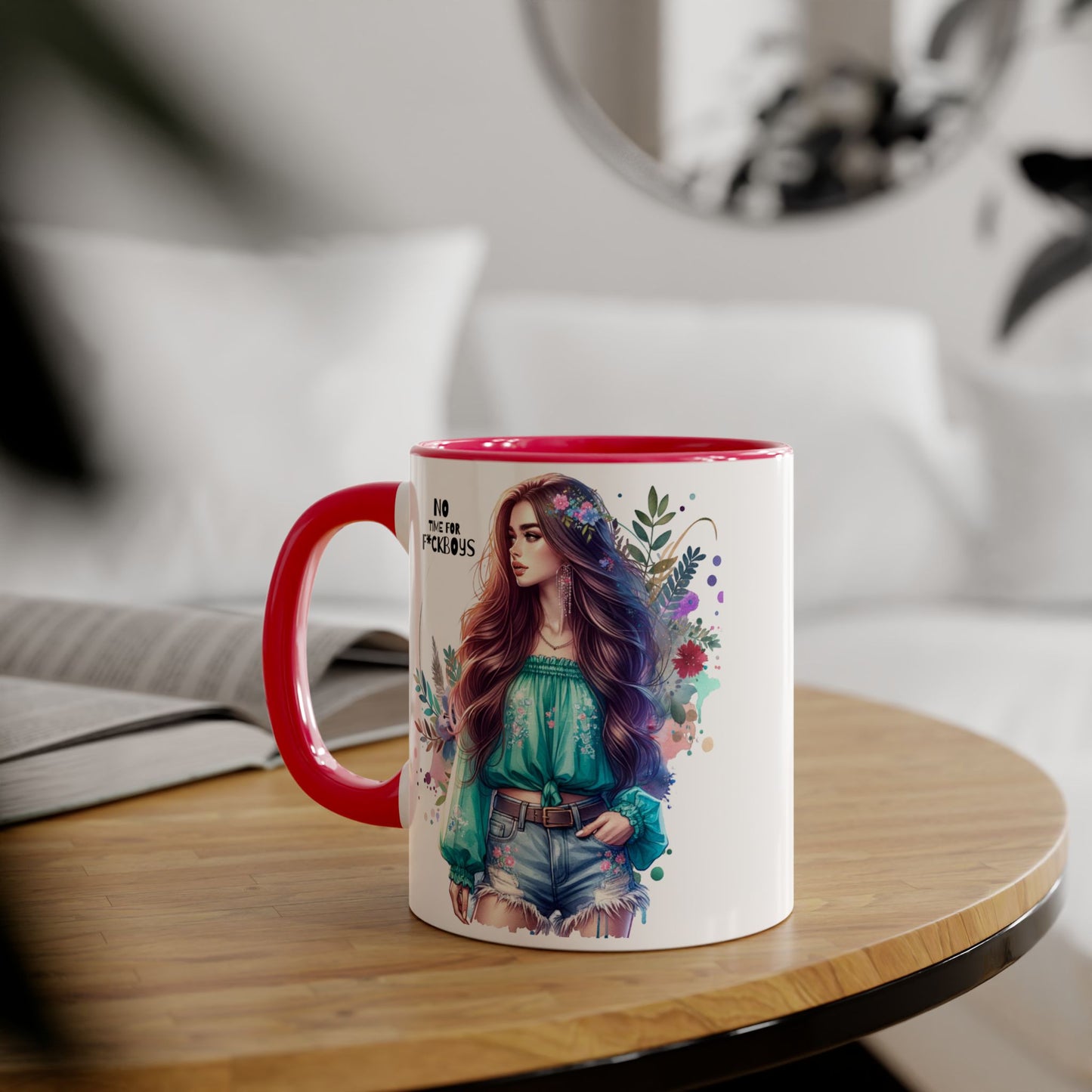 Funny Accent Mug - No Time For F*boys 11oz