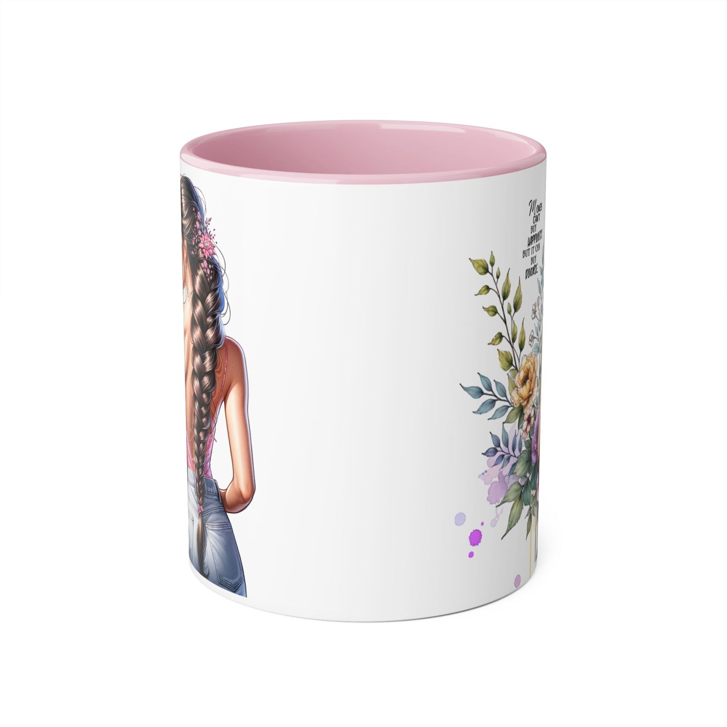 Mug Money Can't Buy Happiness But It Can Buy Divorce Humoristic 11oz Accent Mug