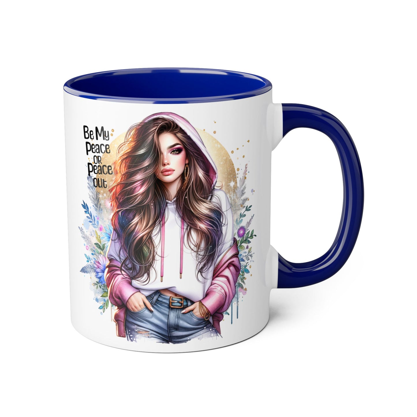 Mug - Be My Peace or Peace Out Accent Mug