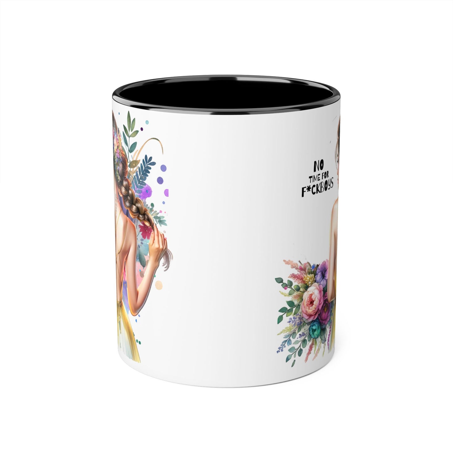 Funny Accent Mug - No Time For F*boys 11oz
