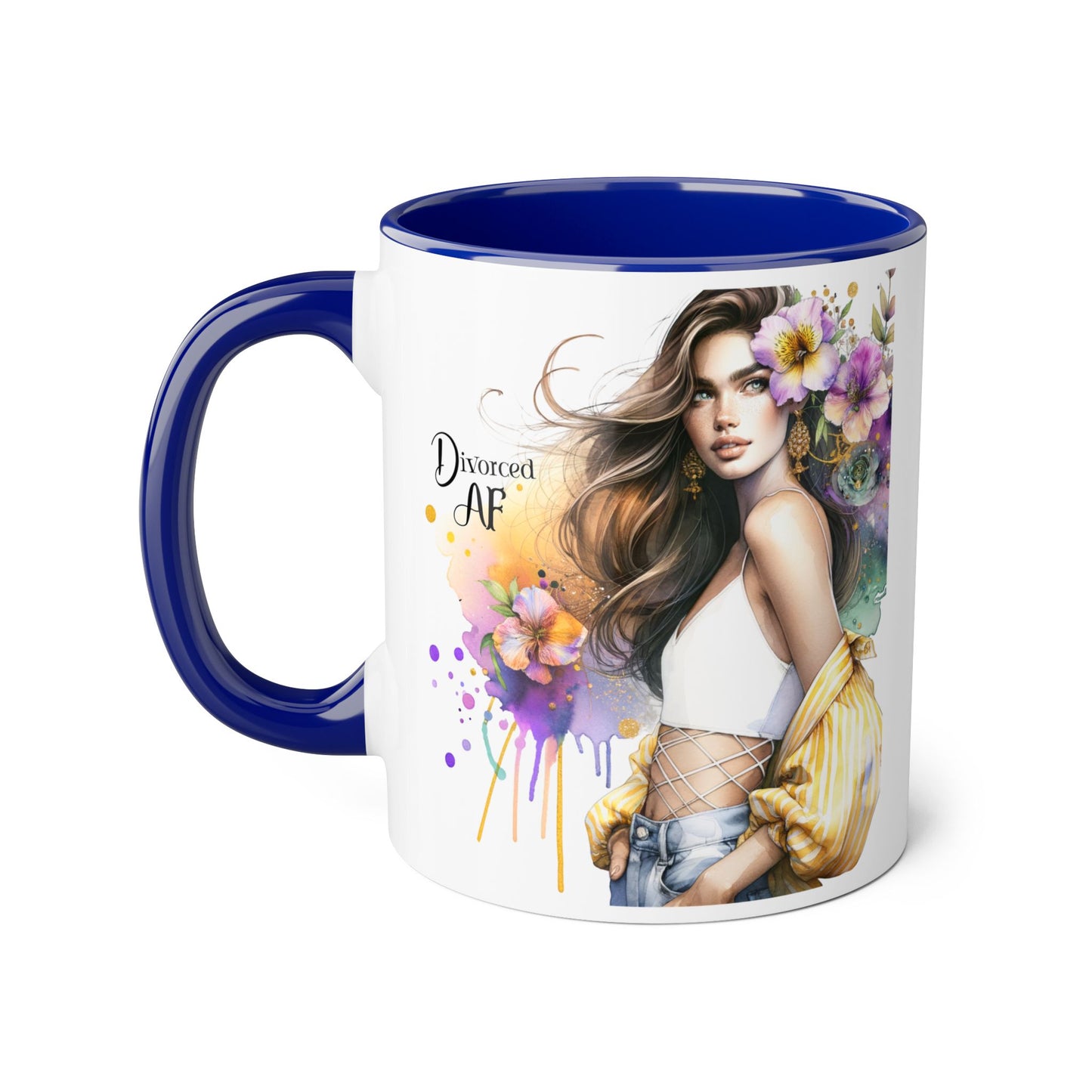Chic Accent Coffee Mug - Stylish Floral Design, Perfect for Gift Giving, Motivational, Home Decor, Unique Drinkware