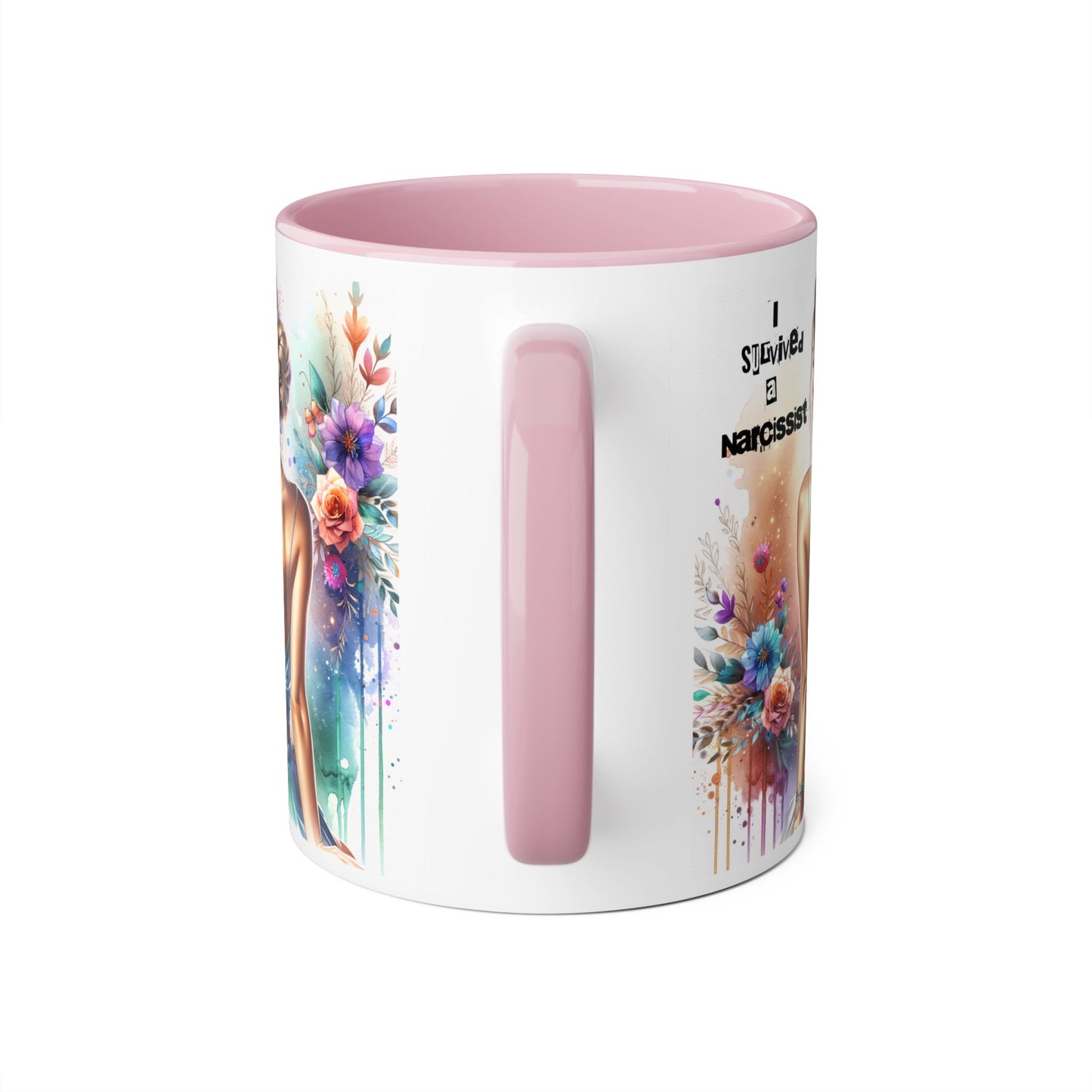 Empowerment Accent Mug, Inspirational Gift, Self-love Mug, Artful Coffee Cup, Unique Narcissist Survivor Design
