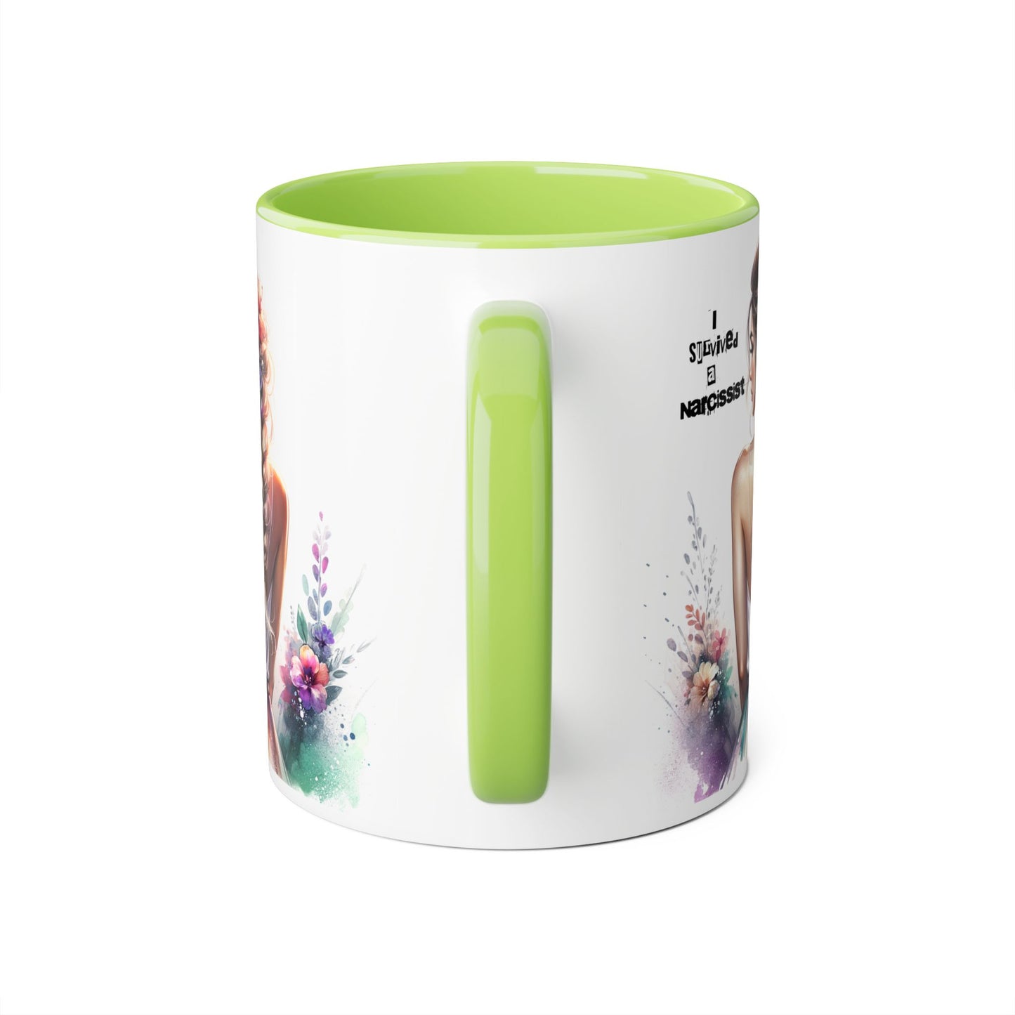 Colorful Narcissist Accent Mug - Artistic Coffee Cup for Self-Love & Empowerment, Gift for Her, Inspirational Drinkware