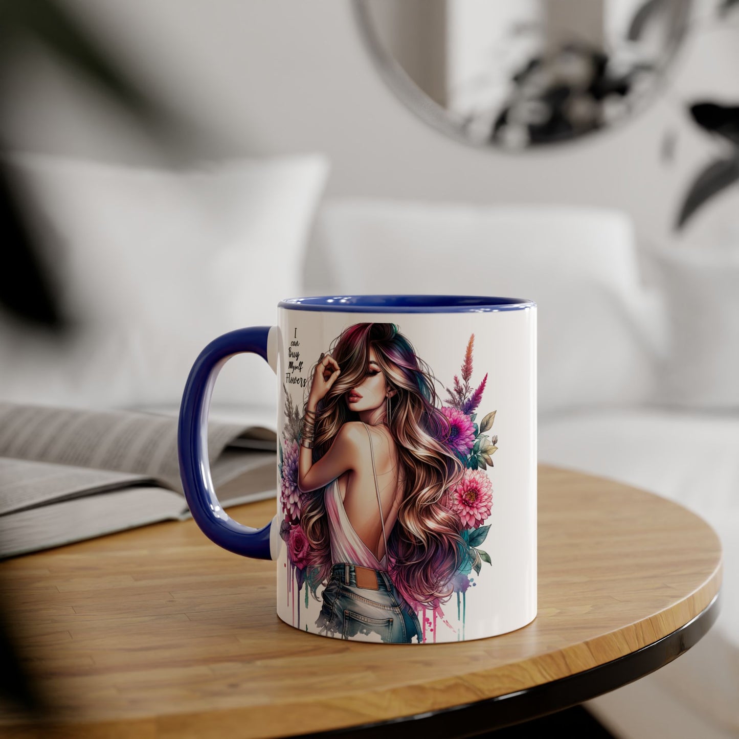 I Can Buy Myself Flowers Bohemian Flower Mug | I’m Busy Being Fabulous Coffee Cup, Floral Mug, Gift for Flower Lovers, Home Decor, Coffee Lover's Essential