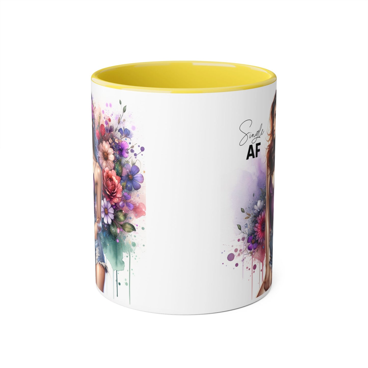 Floral Art Mug with Sassy Quote, Coffee Cup for Gifts, Tea Lovers, Home Decor, Mother's Day, Birthday