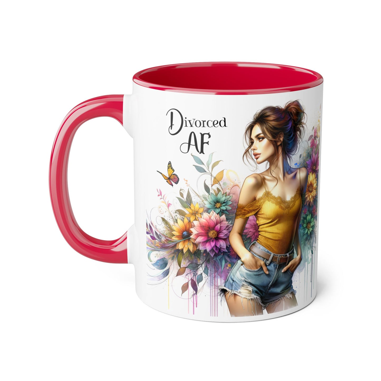 Divorced AF Accent Mug