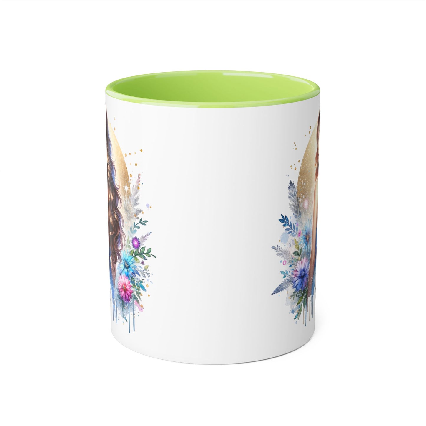 Straight Outta Divorced Humoristic Floral Accent Mugs - Unique Gift for Coffee Lovers, Home Decor, Birthday Gift, Art Mug, Personalized Drinkware