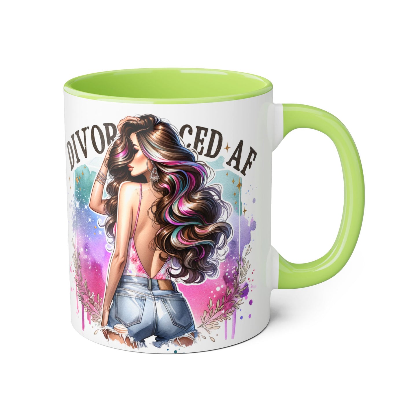 Mug - Divorced AF 11oz Accent Mug
