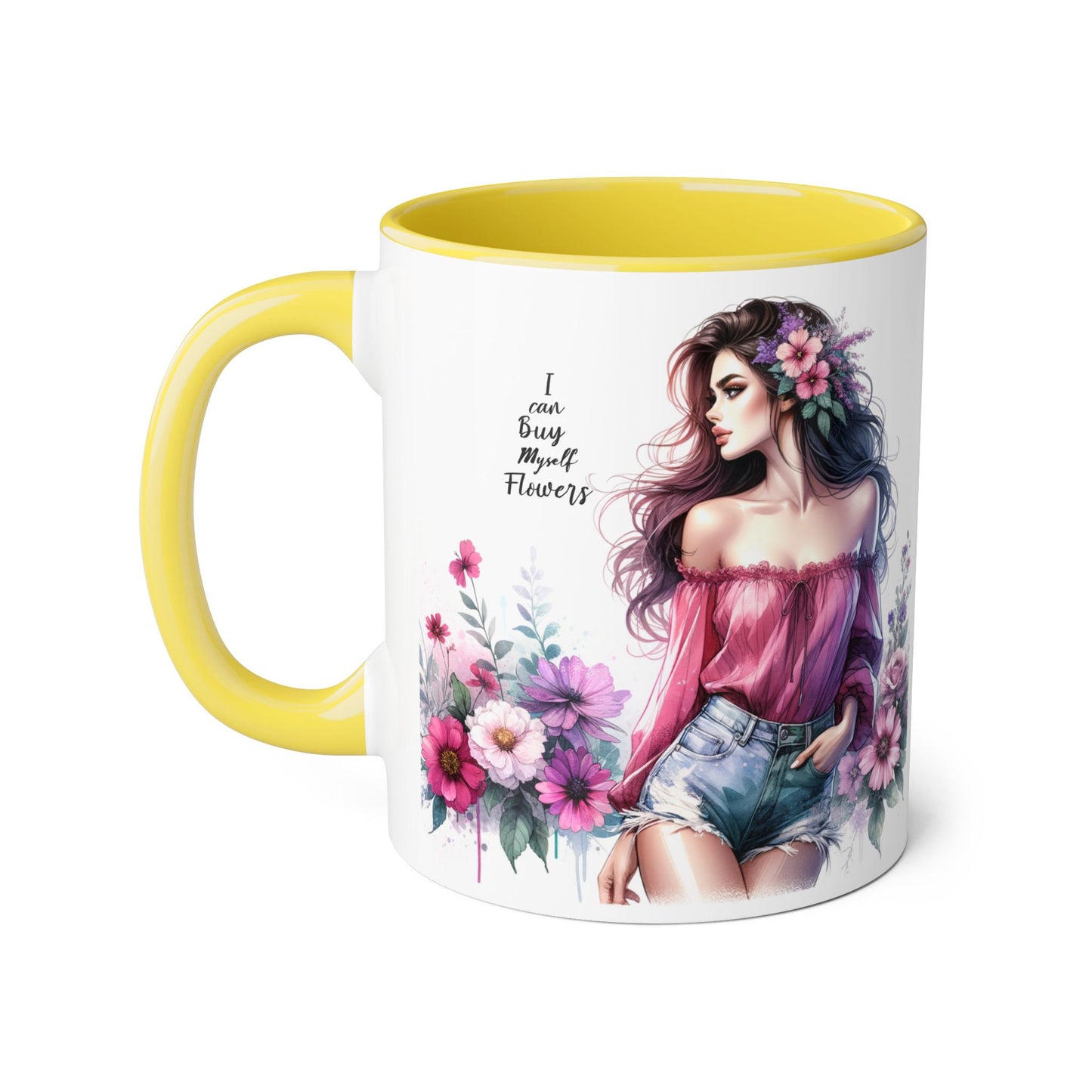 I Can Buy Myself Flowers Accent Mug, 11oz