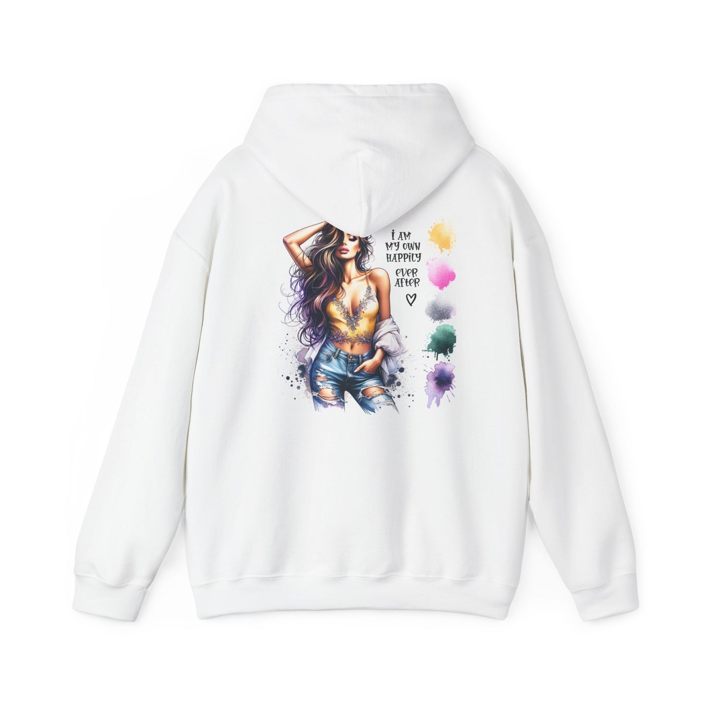 I Am My Own Happily Ever After Artistic Empowerment Hoodie | Unisex Heavy Blend™ Sweatshirt with Inspiring Design