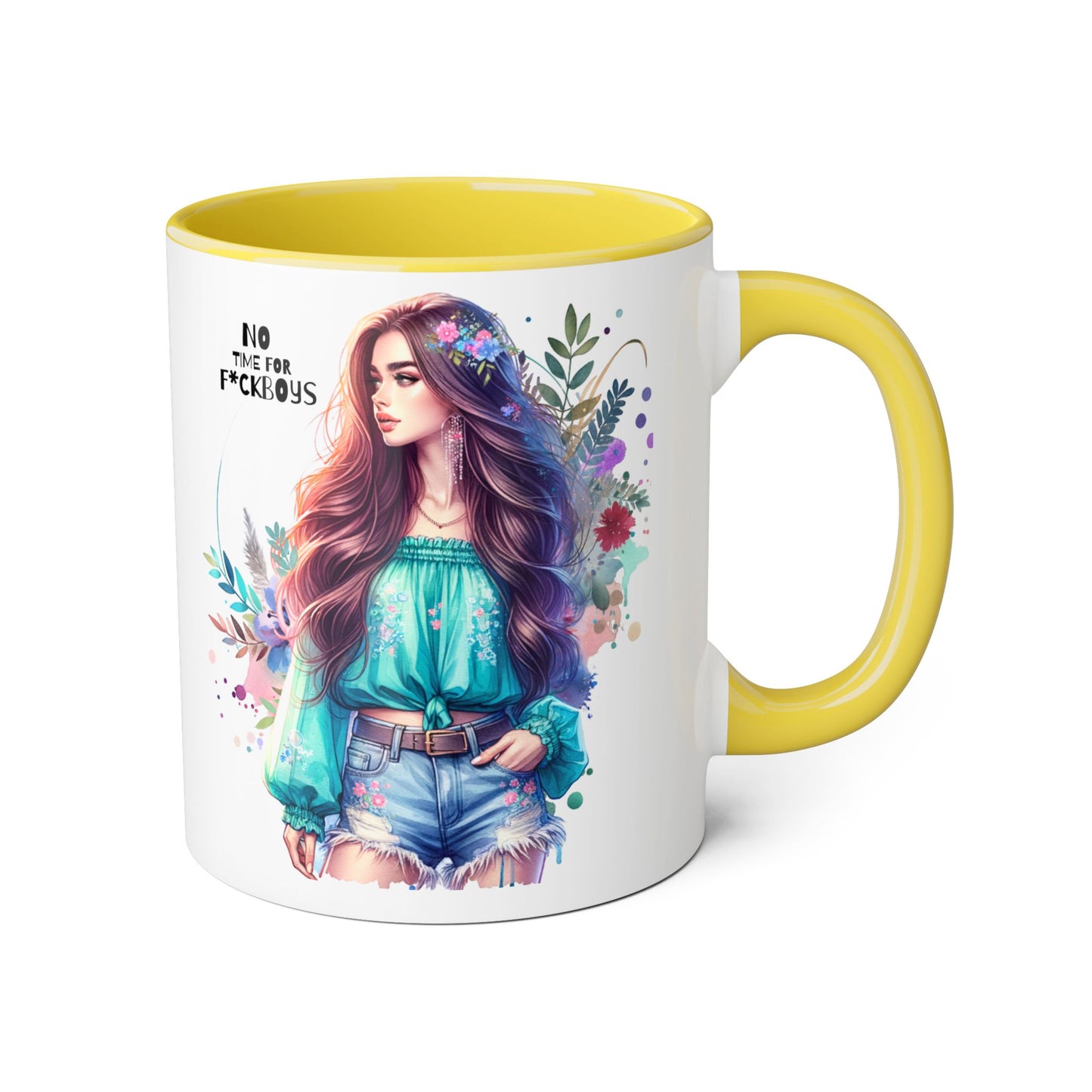 Funny Accent Mug - No Time For F*boys 11oz