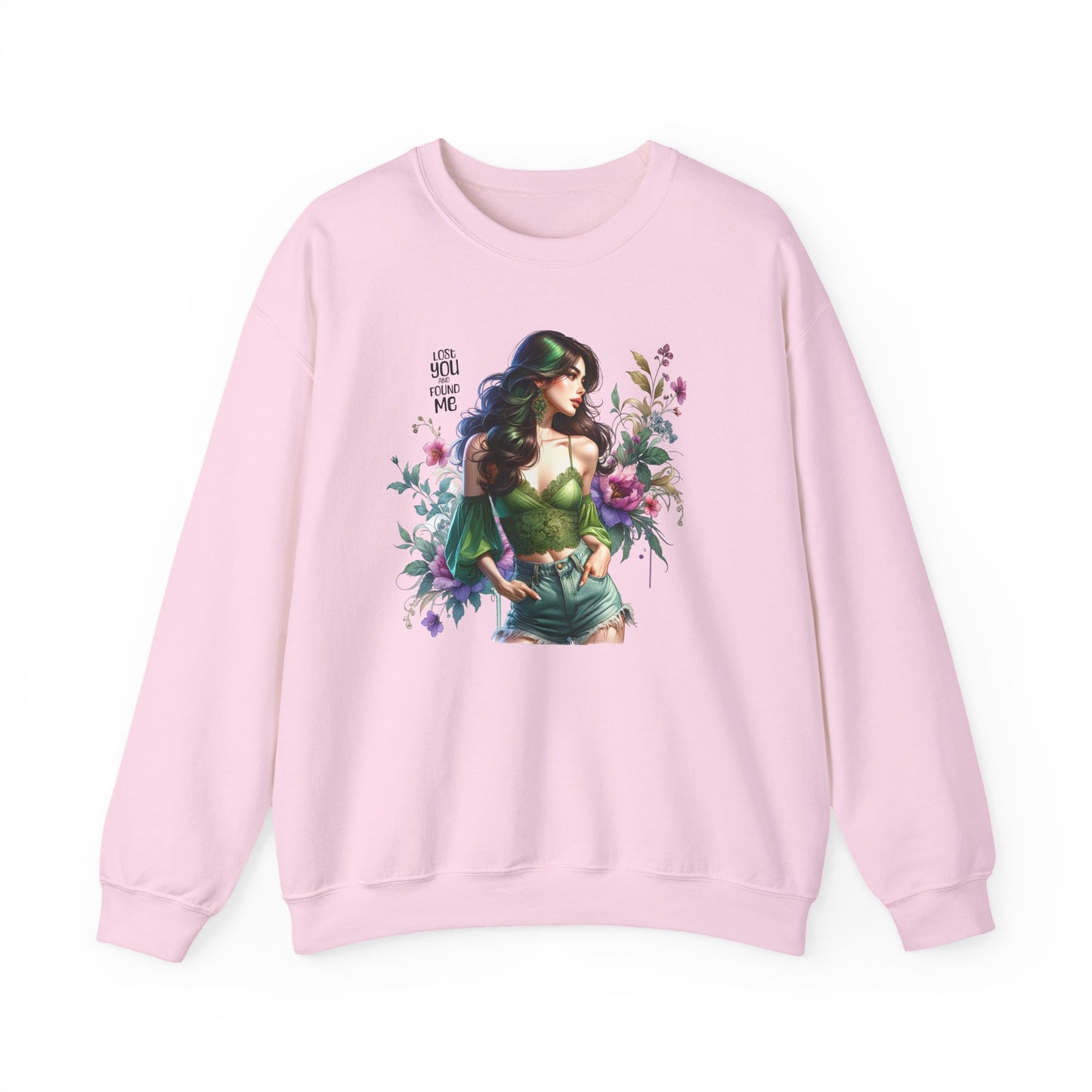 Lost You And Found Me Bohemian Floral Sweatshirt: Perfect for Cozy Days, Gift for Her, Casual Wear, Spring Fashion, Friendship Gift