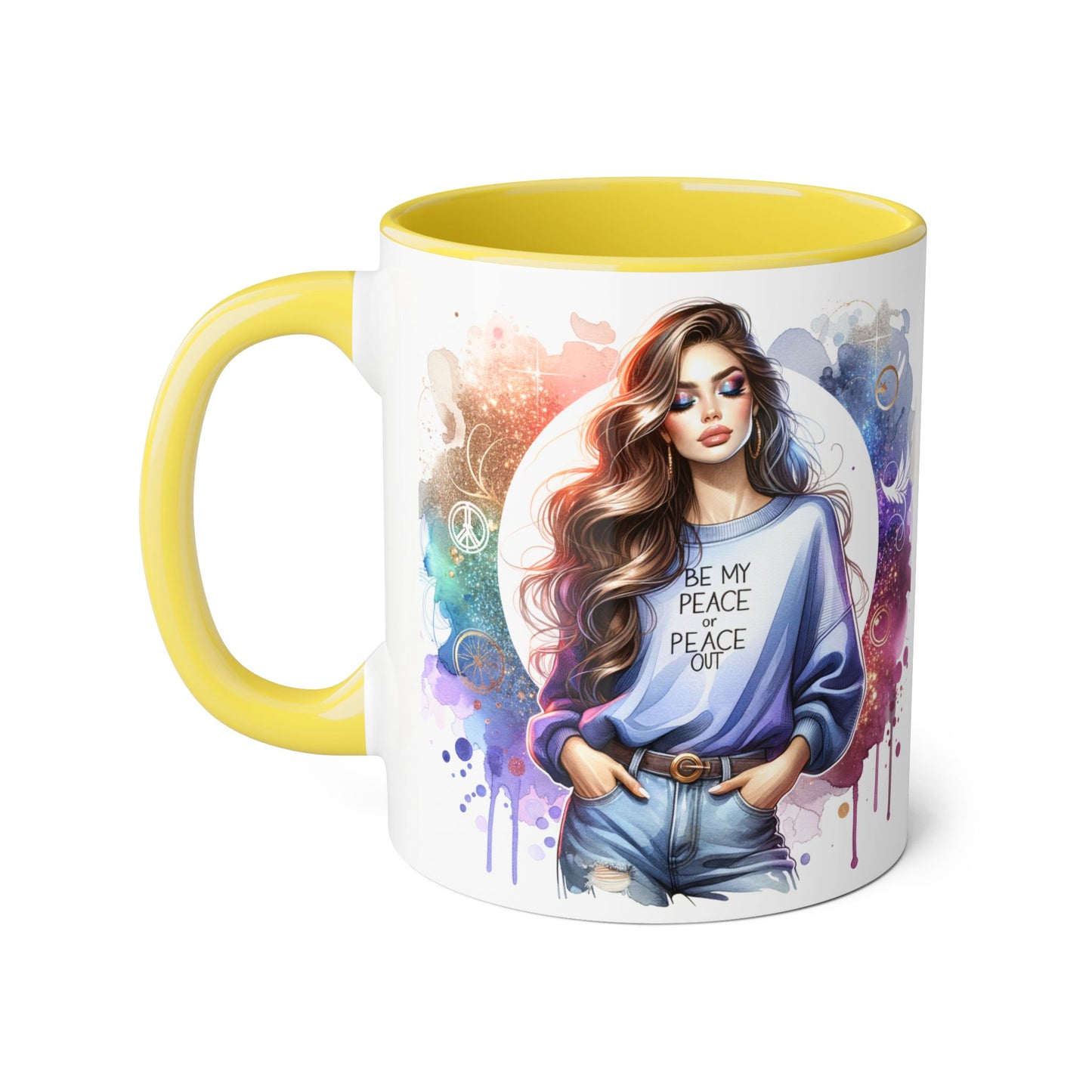 Accent Mug - Be My Peace or Peace Out 11oz