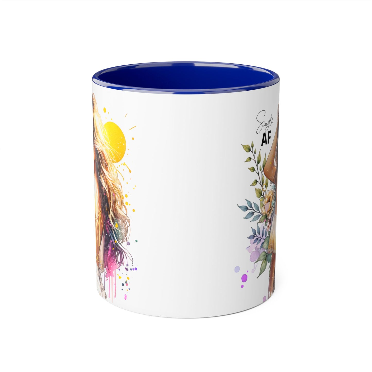 Single AF Chic Single AF Mug | Trendy Coffee Cup for Single Mood | Perfect Gift for Friends, Birthdays, Housewarming, Inspirational Decor