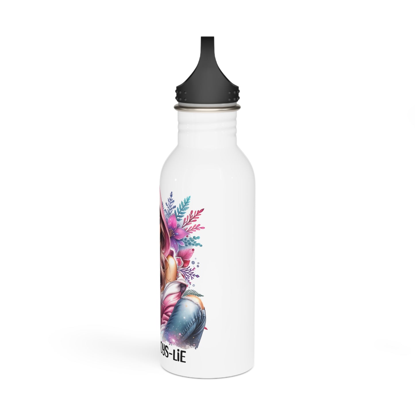 1-800-Boys-Lie Enchanted Stainless Steel Water Bottle, Personalized Travel Flask, Eco-Friendly Hydration, Gift for Her, Motivational Drinkware