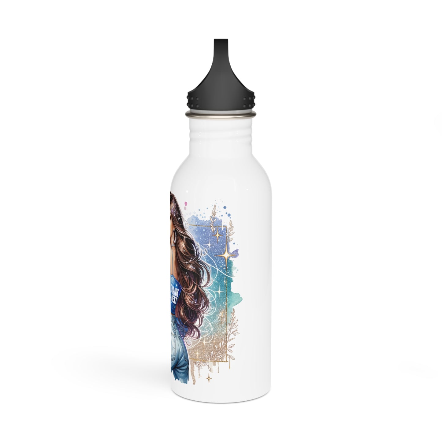 Thank U, Next Stainless Steel Water Bottle with Inspirational Design | Perfect for Fitness, Outdoors, Gifts, Motivational Quotes, Daily Use