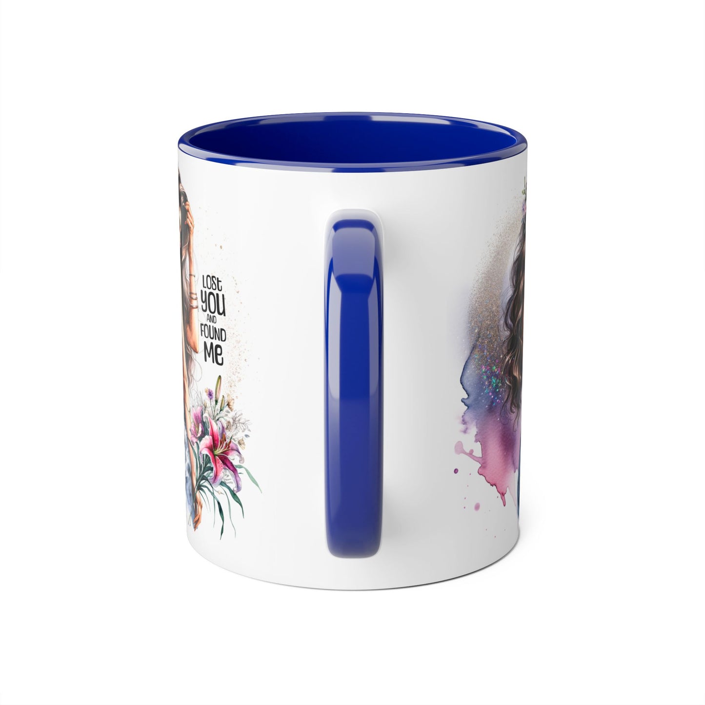 Lost You and Found Me Bohemian Accent Mugs - Lose You Found Me | Artistic Coffee Cup, Unique Gift, Decorative Drinkware, Floral Theme, Stylish Tea Mug