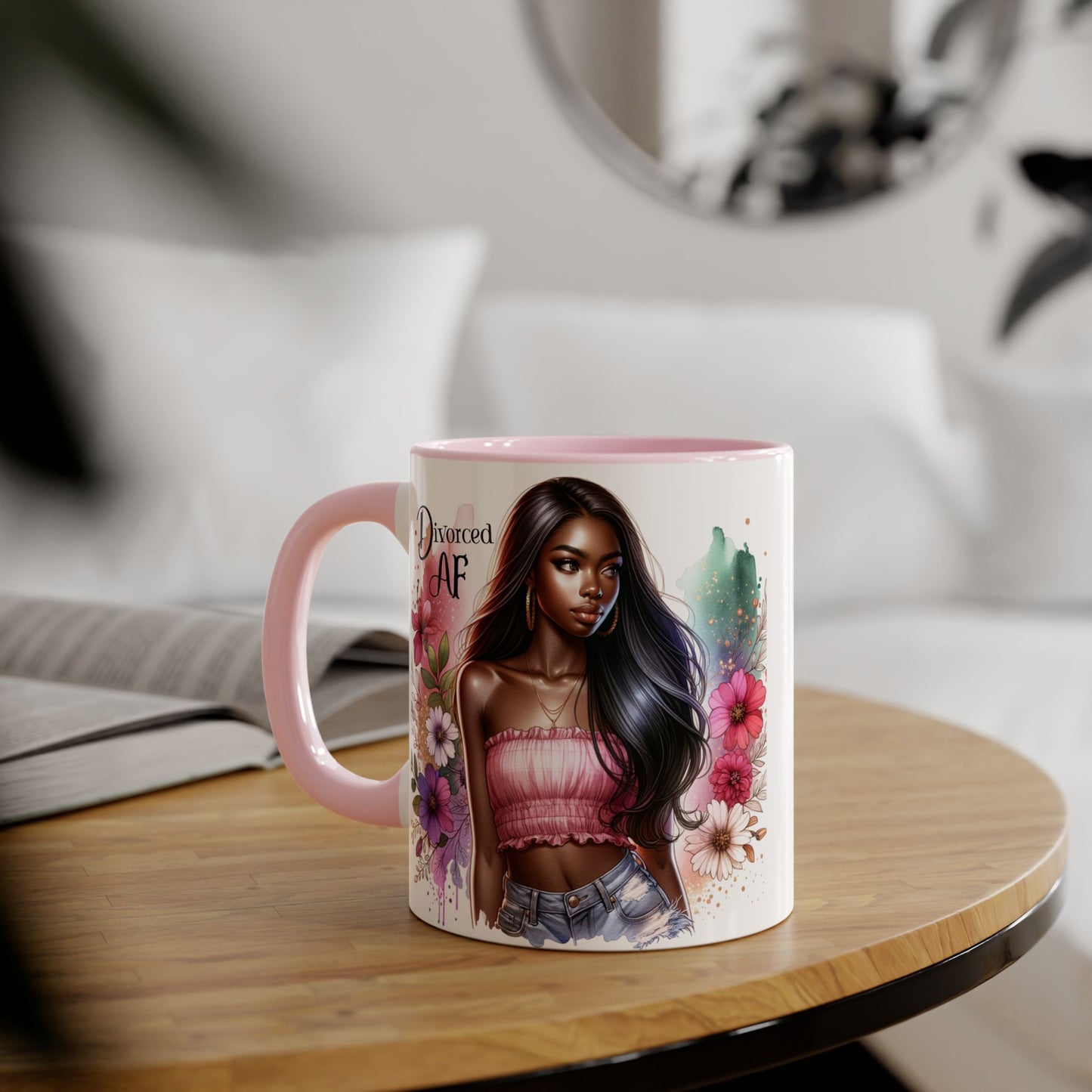 Divorced AF Accent Mug
