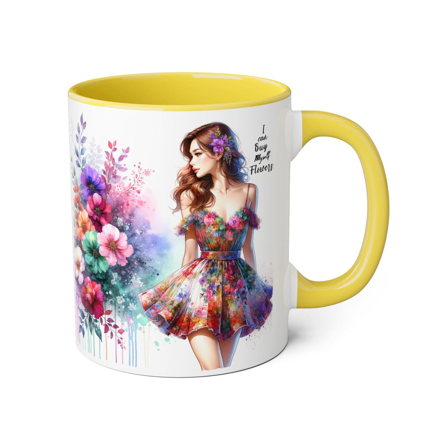 I Can Buy Myself Flowers Accent Mug, 11oz