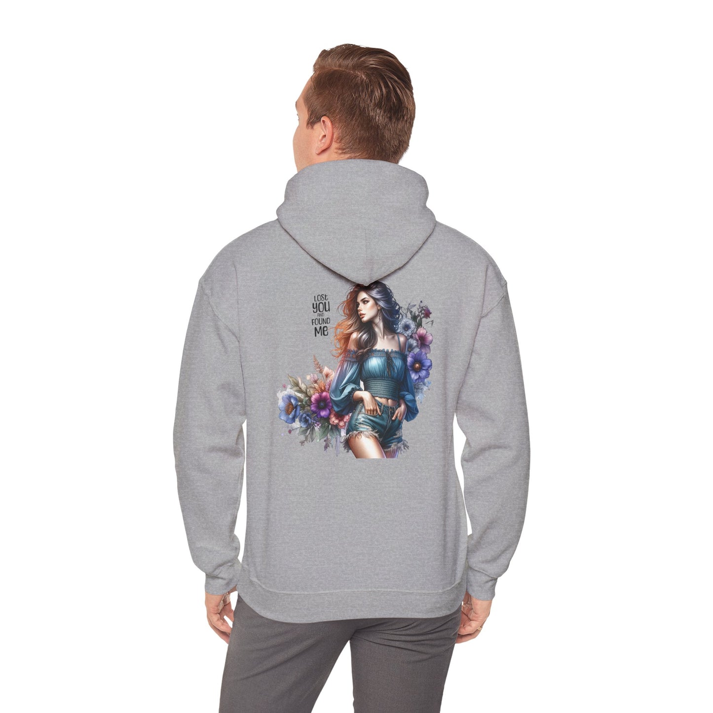 Breakup Hoodie - Unisex Hooded Sweatshirt Lost You and Found Me Design