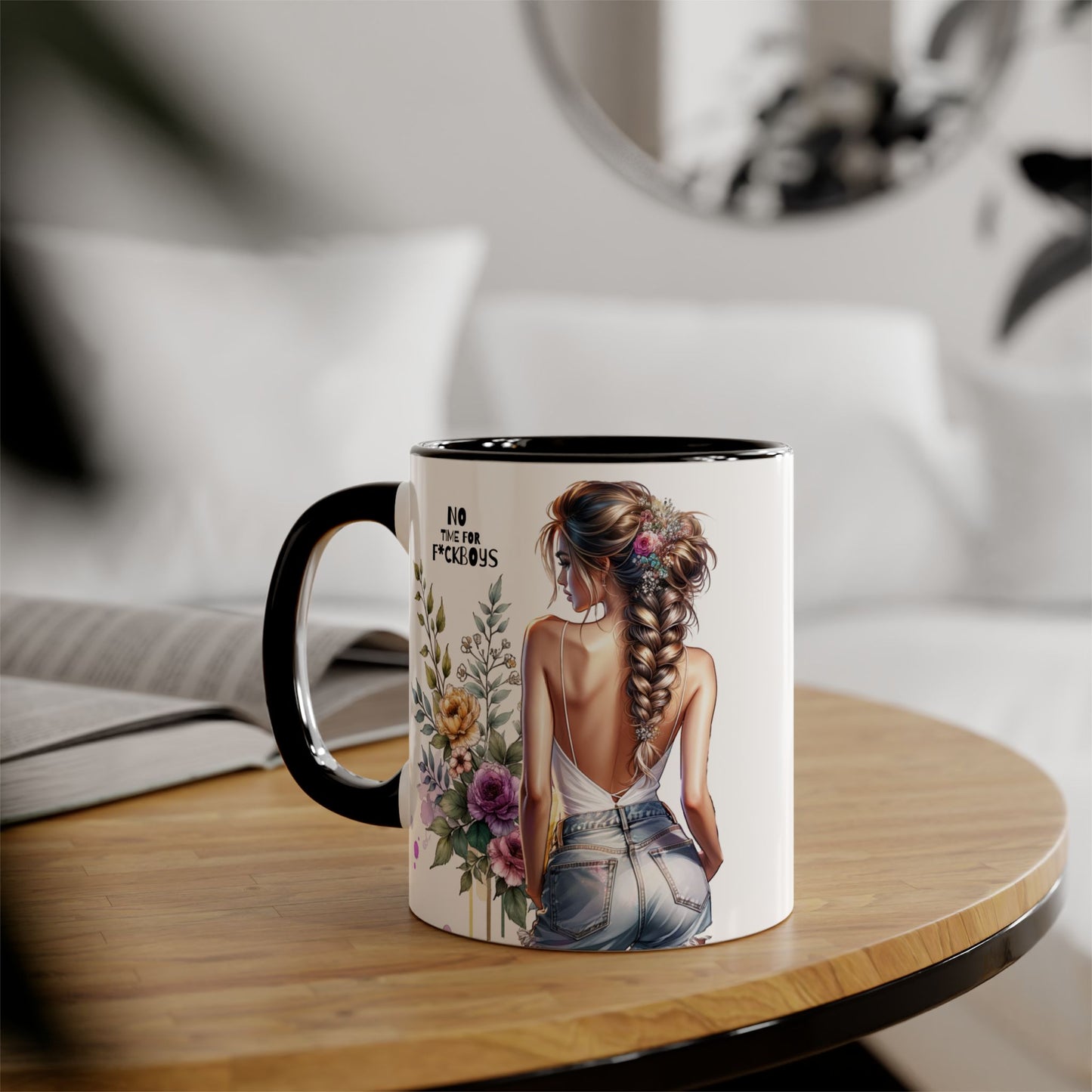 Funny Accent Mug - No Time For F*boys 11oz