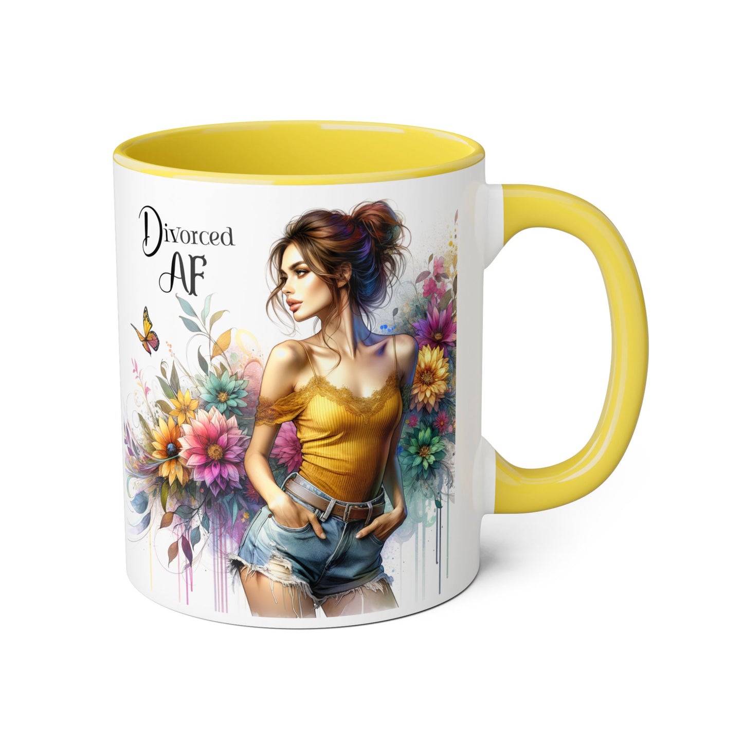 Divorced AF Accent Mug