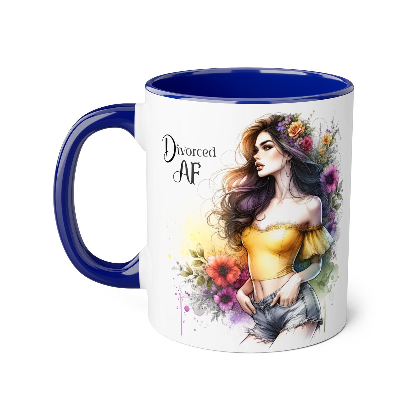 Mug - Divorced AF 11oz Accent Mug