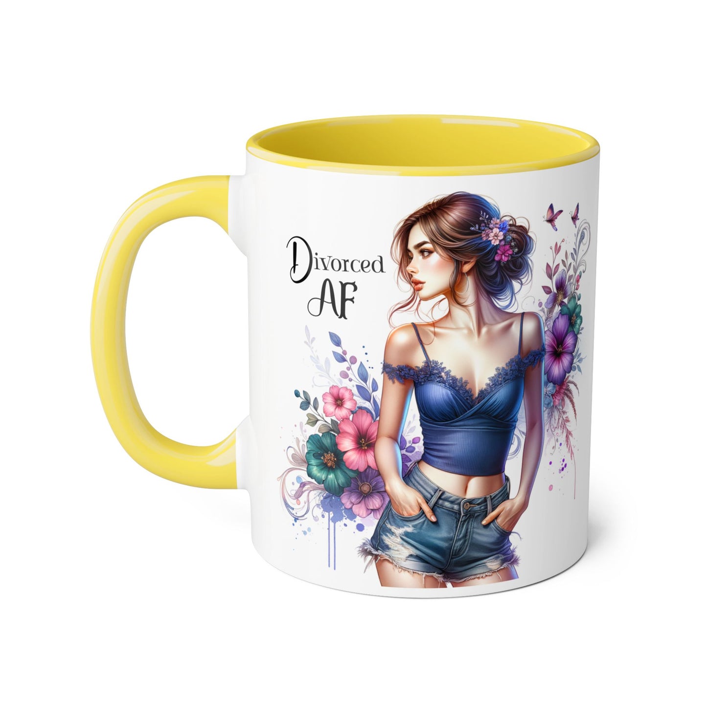 Mug - Divorced AF 11oz Accent Mug