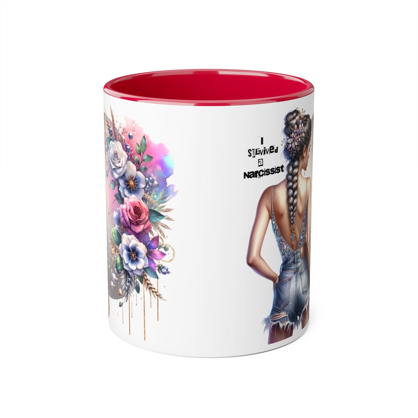 Bohemian Accent Mug with Floral Design | Inspirational Gift, Coffee Mug, Home Decor, Unique Art Mug, Perfect for Any Occasion