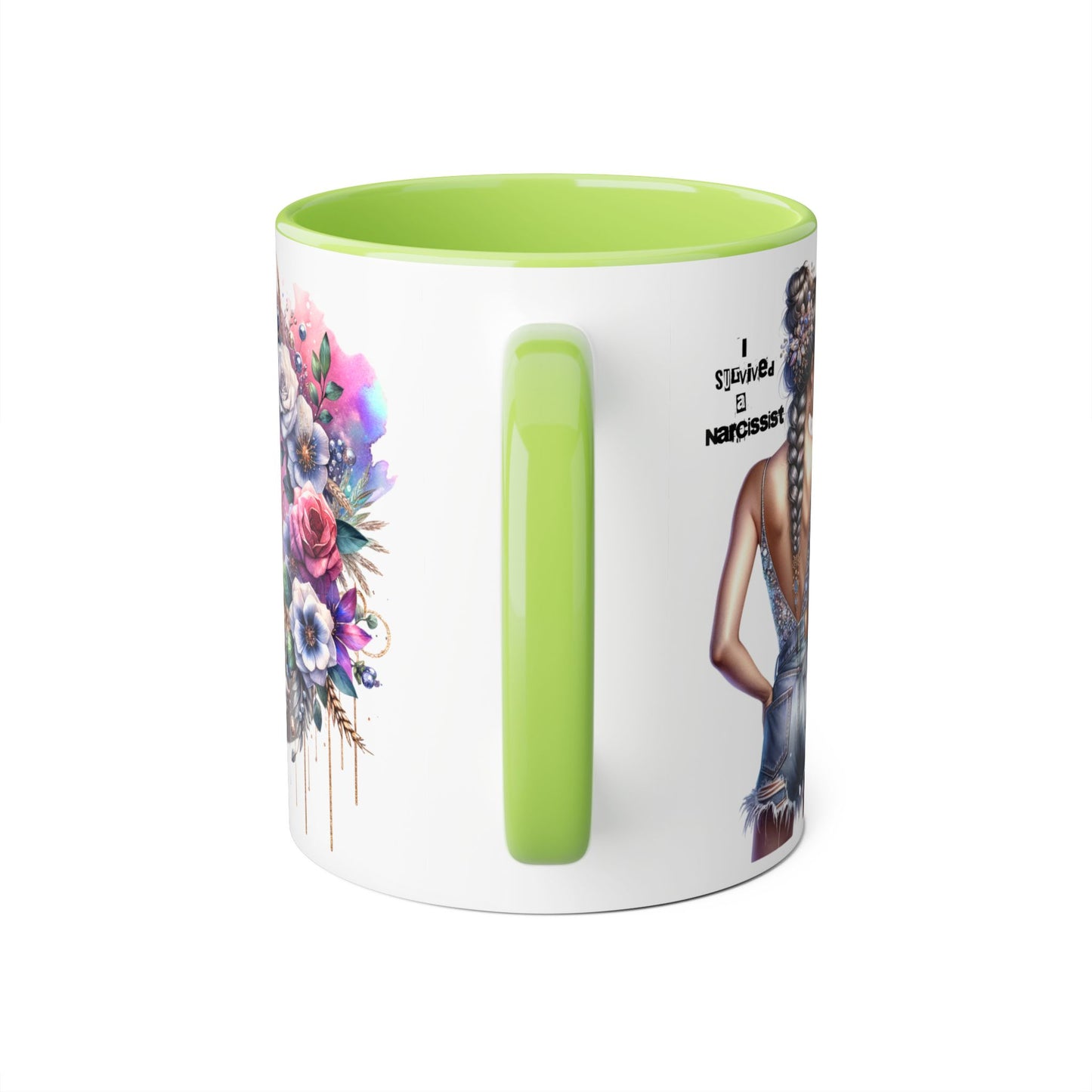 Bohemian Accent Mug with Floral Design | Inspirational Gift, Coffee Mug, Home Decor, Unique Art Mug, Perfect for Any Occasion