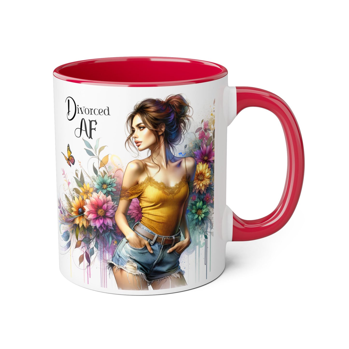 Divorced AF Accent Mug