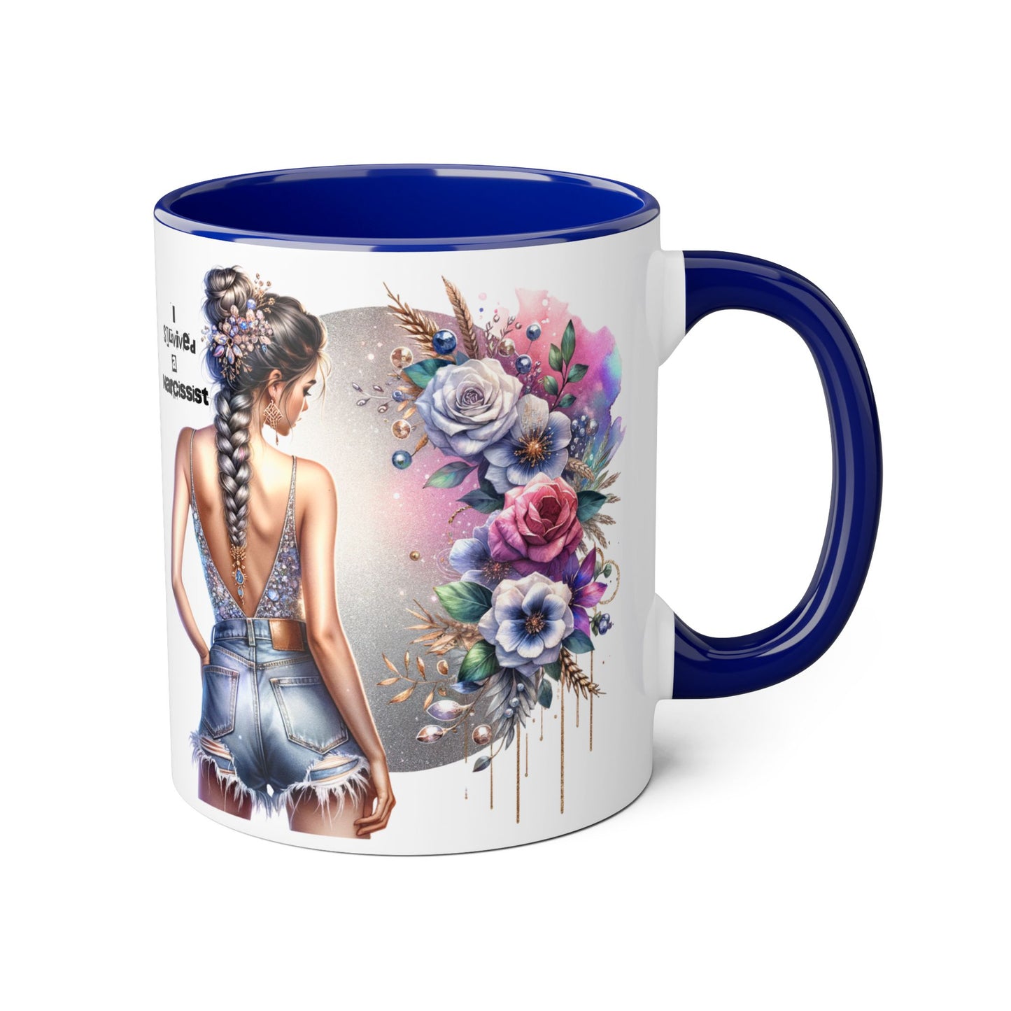 Bohemian Accent Mug with Floral Design | Inspirational Gift, Coffee Mug, Home Decor, Unique Art Mug, Perfect for Any Occasion
