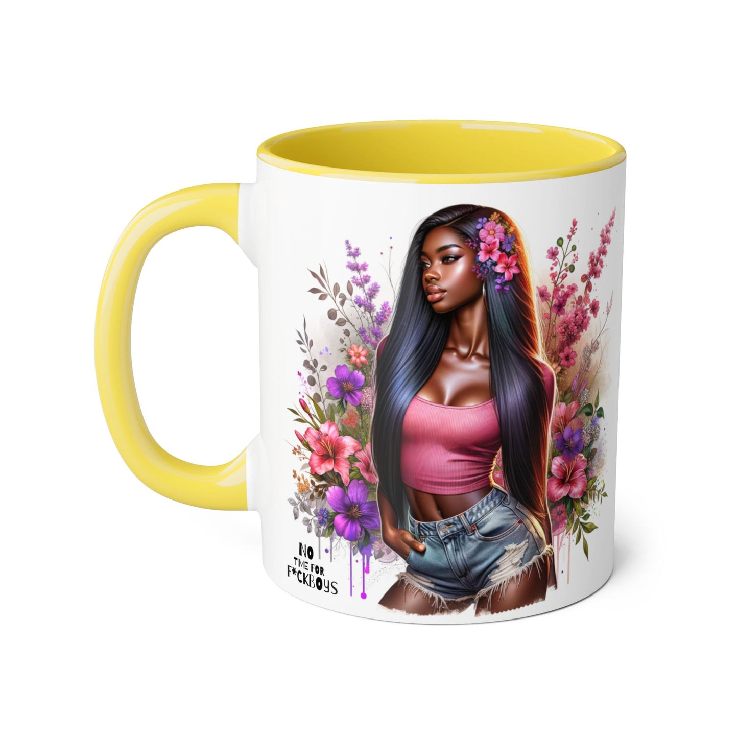 Funny Accent Mug - No Time For F*boys 11oz