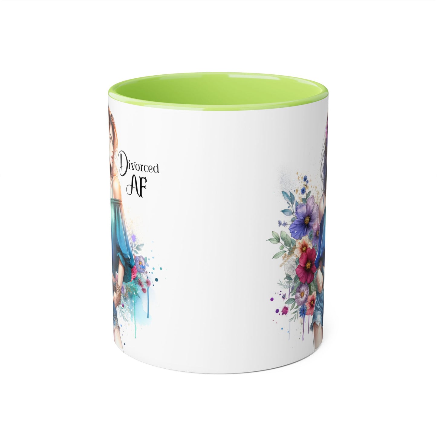 Divorced AF Accent Mug