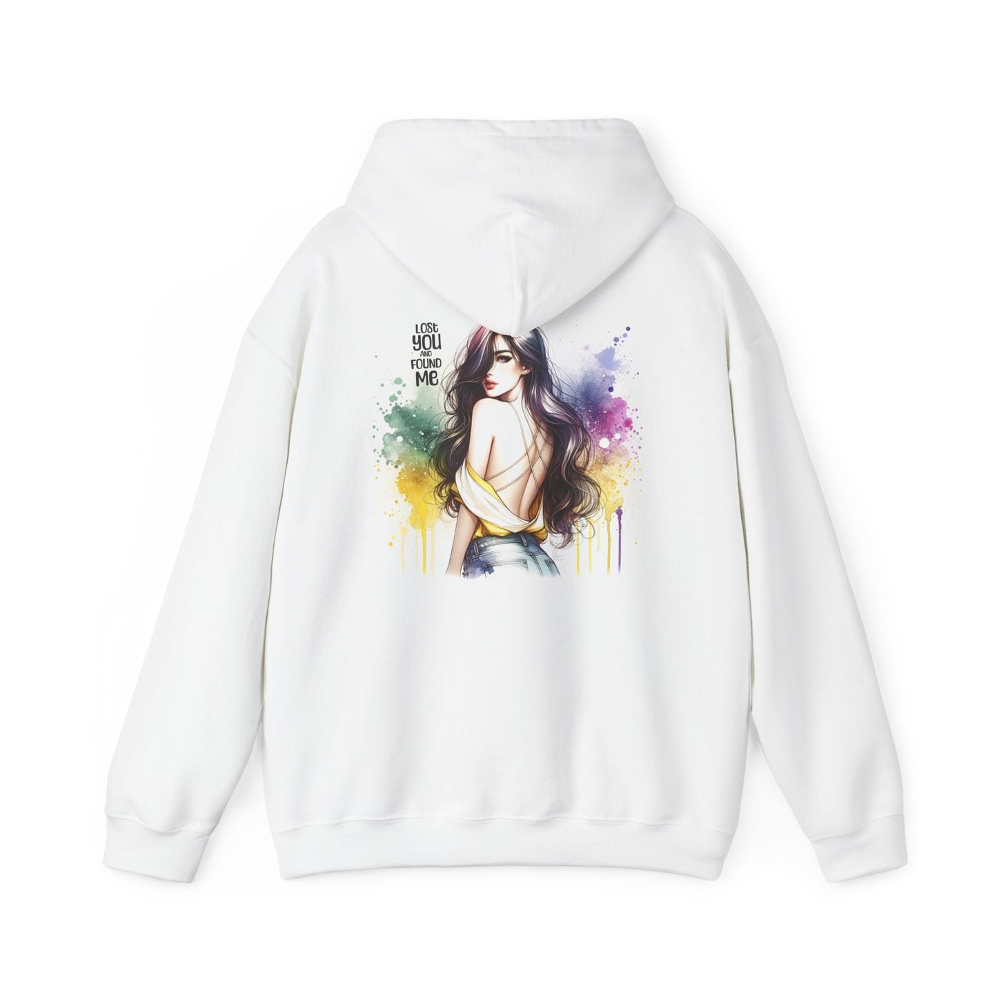 Lost You And Found Me Artistic Graphic Hoodie - Cozy Fashion for Art Lovers, Gender Neutral, Perfect Gift for Birthdays, Holidays, Casual Wear