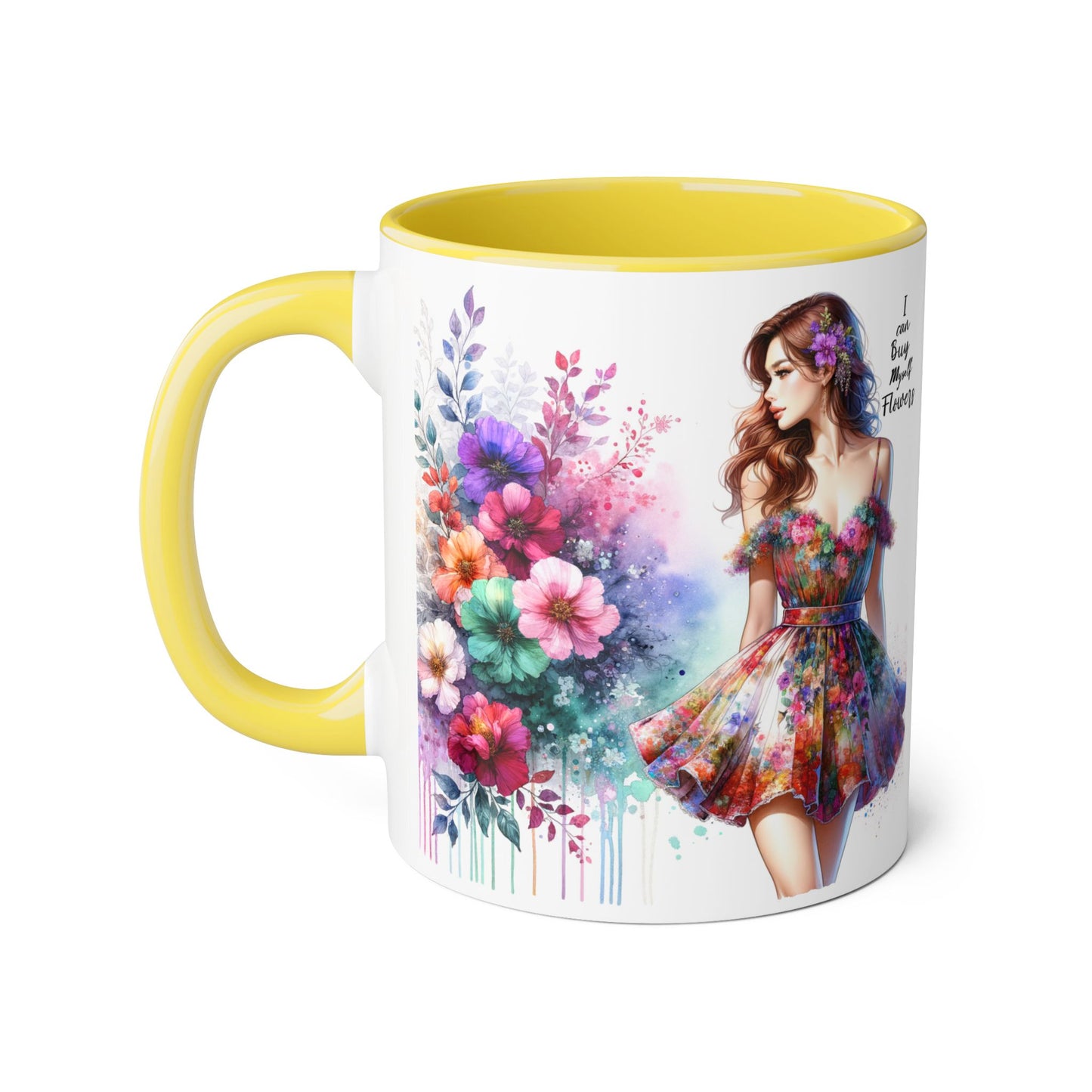 I Can Buy Myself Flowers Accent Mug, 11oz