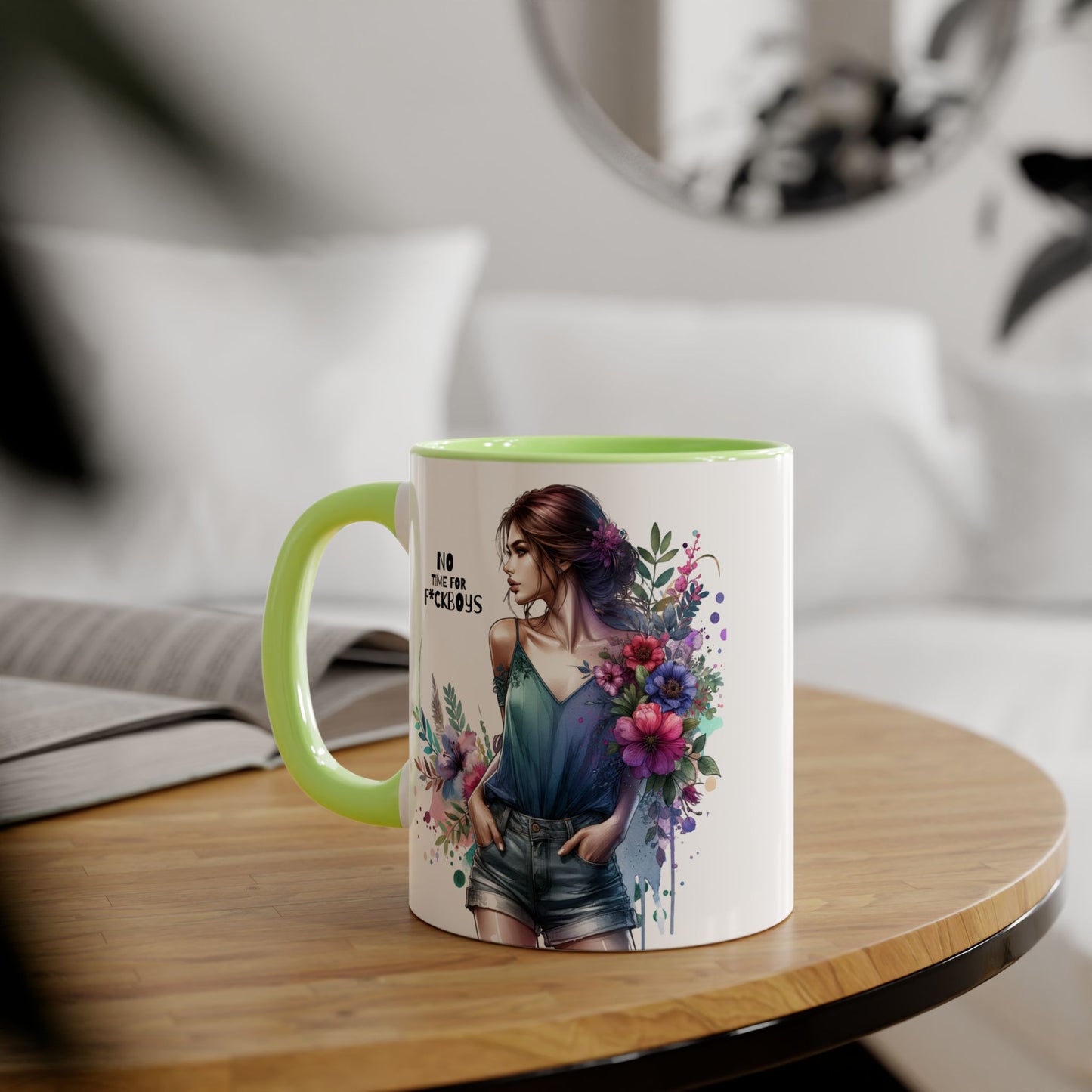Funny Accent Mug - No Time For F*boys 11oz