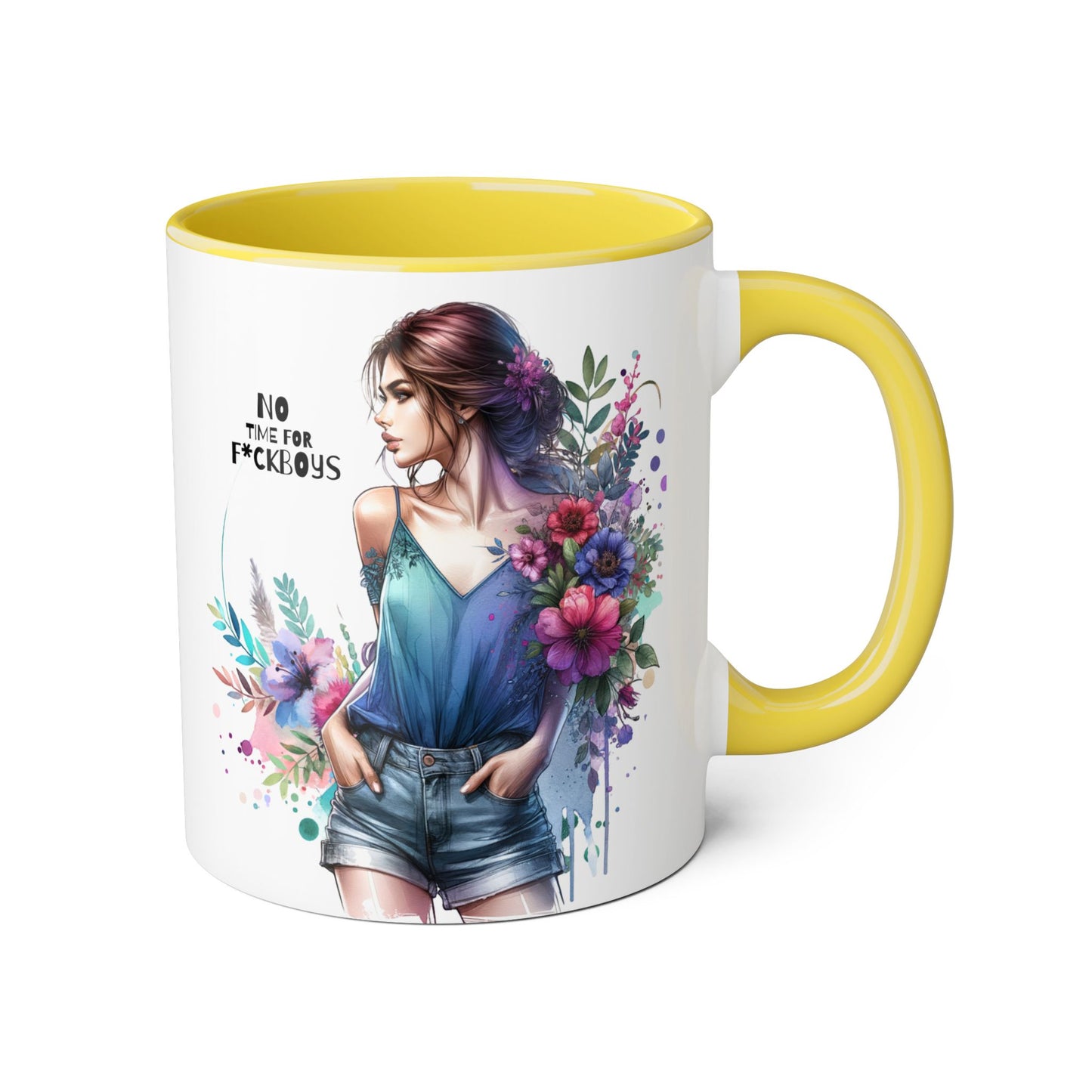 Funny Accent Mug - No Time For F*boys 11oz