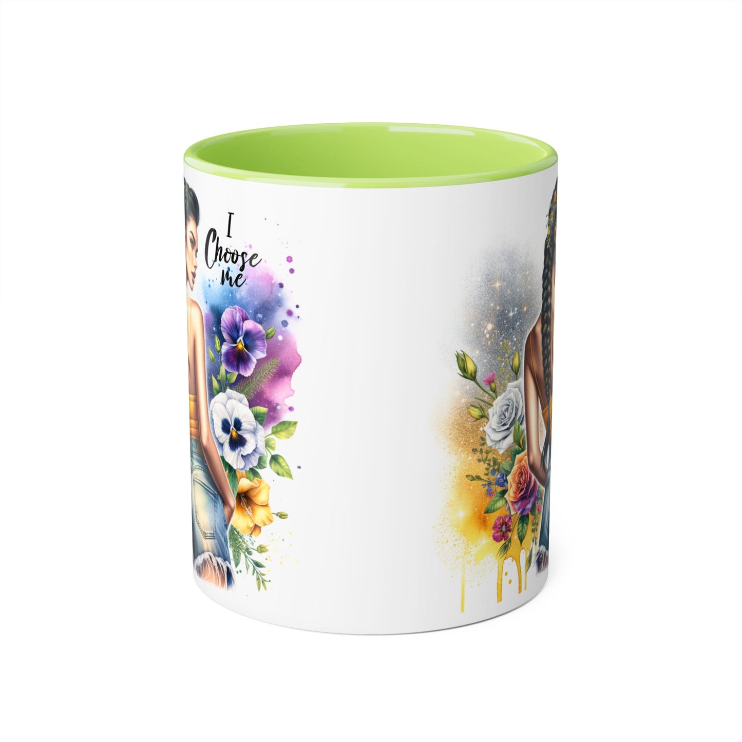 I Choose Me Empowering Accent Mugs, Coffee Cup for Self-Love, Inspirational Drinkware, Gifts for Her, Motivational Home Decor