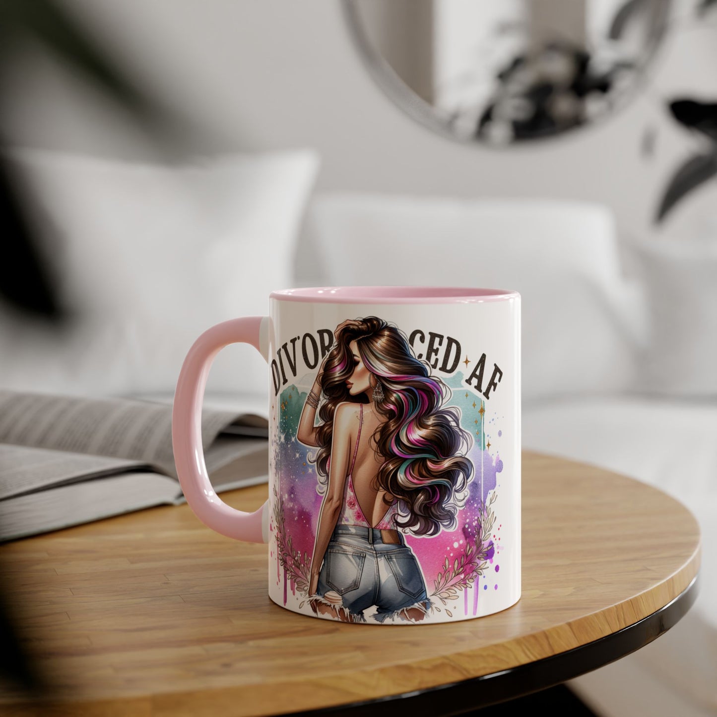 Mug - Divorced AF 11oz Accent Mug