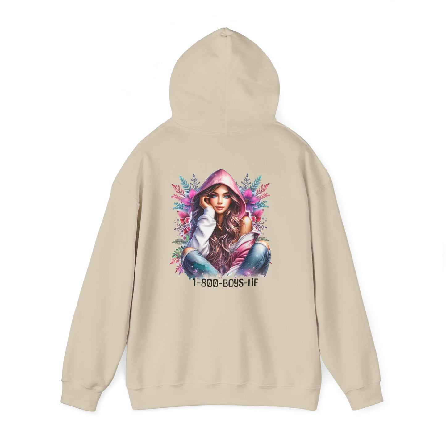 1-800-Boys-Lie Colorful Graphic Hoodie: Fashionable Sweatshirt for Art Lovers, Unisex Casual Wear, Gift for Birthdays, Holidays, Style Statement