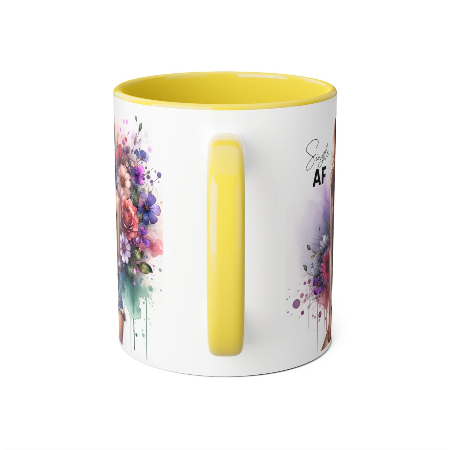 Floral Art Mug with Sassy Quote, Coffee Cup for Gifts, Tea Lovers, Home Decor, Mother's Day, Birthday