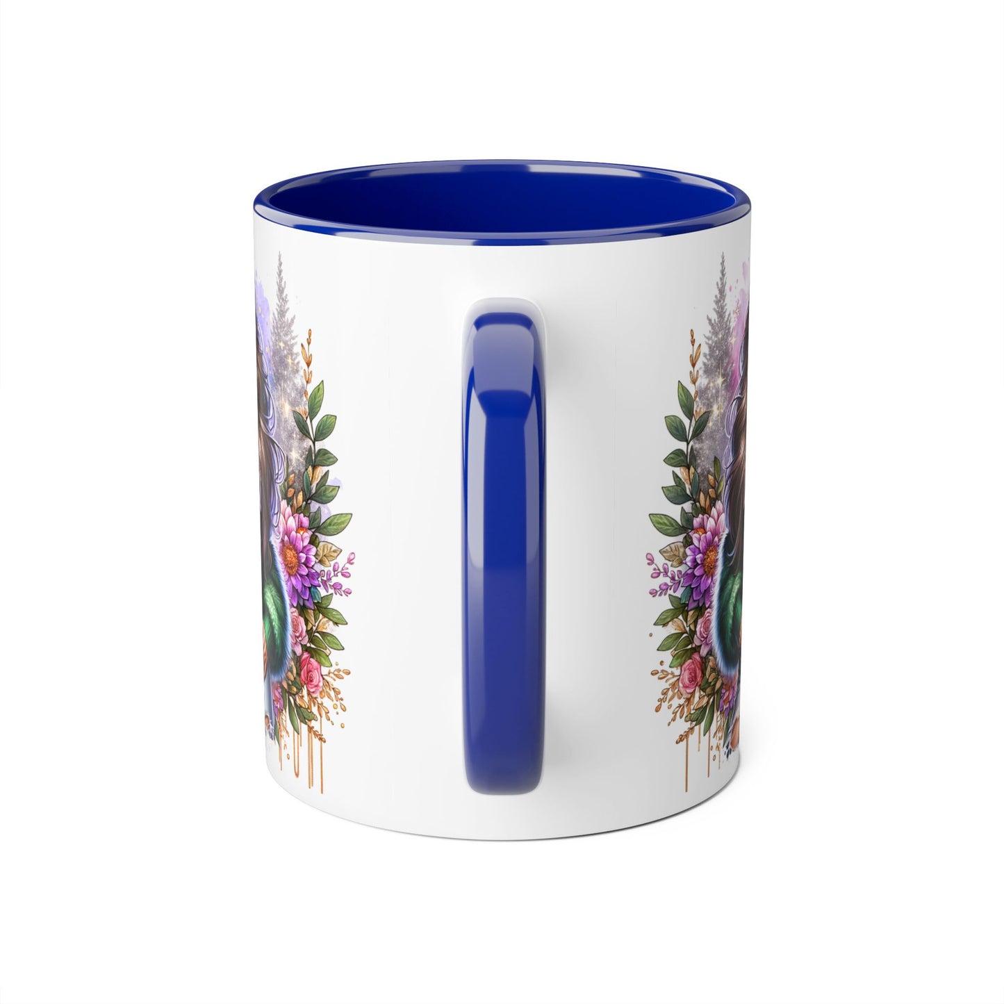 Stylish Accent Mugs for Empowering Sips, Floral Artwork, Perfect Gift for Divorced Friends, Motivational Tea or Coffee Cup
