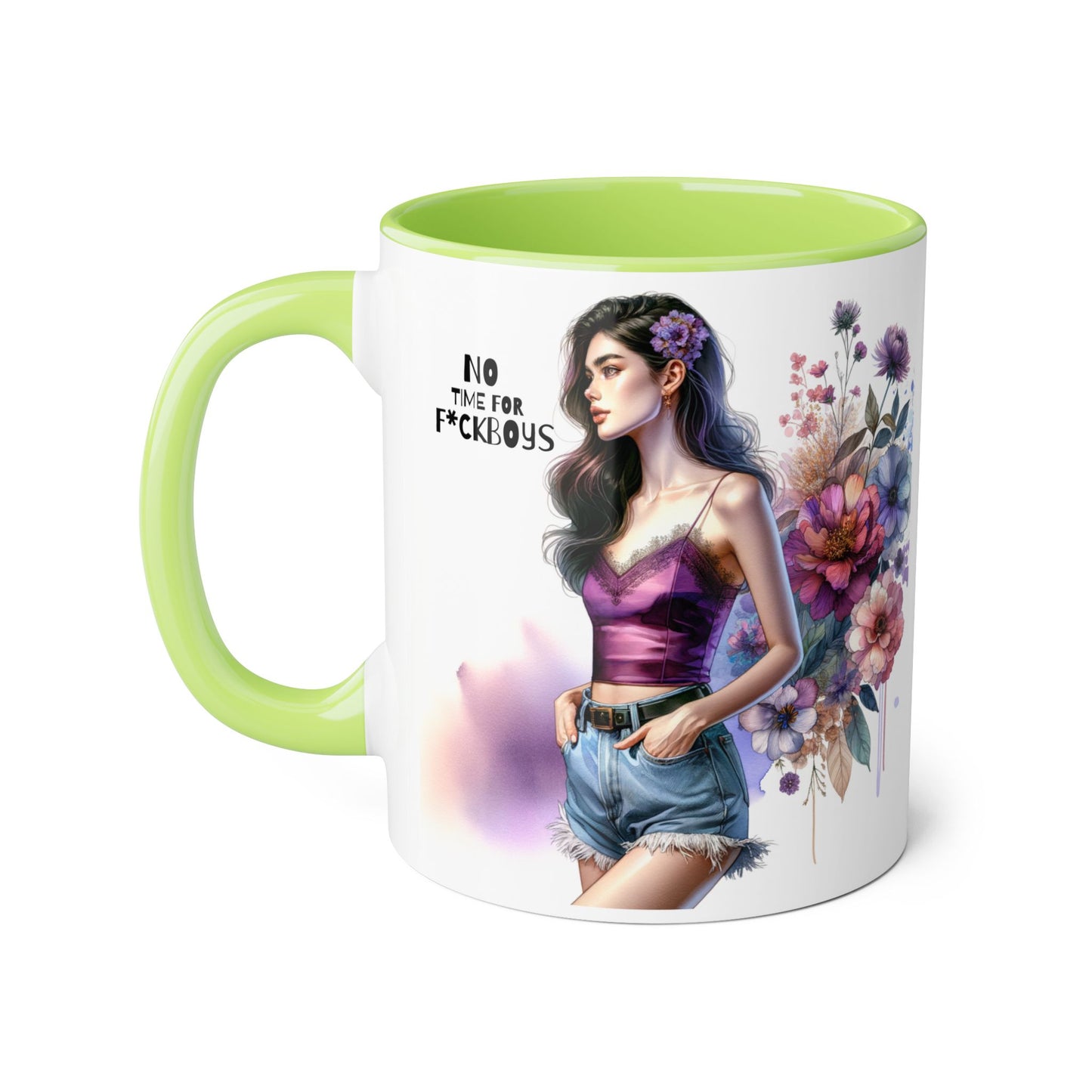 Funny Accent Mug - No Time For F*boys 11oz