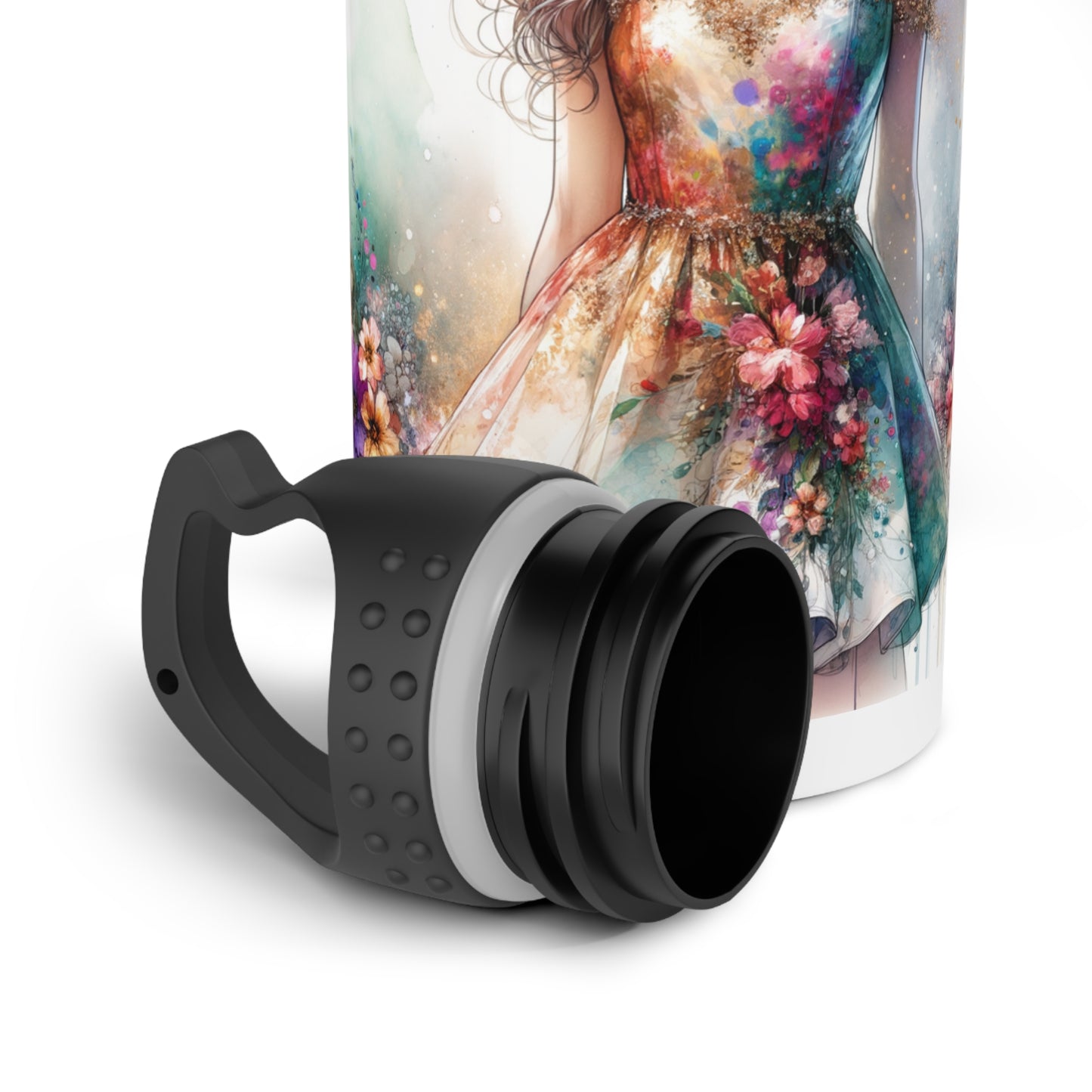 I'm Too Cute For My Ex Stainless Steel Water Bottle with Stylish Design, Cute Water Bottle, Personalized Gym Bottle, Floral Sport Bottle, Gift for Her