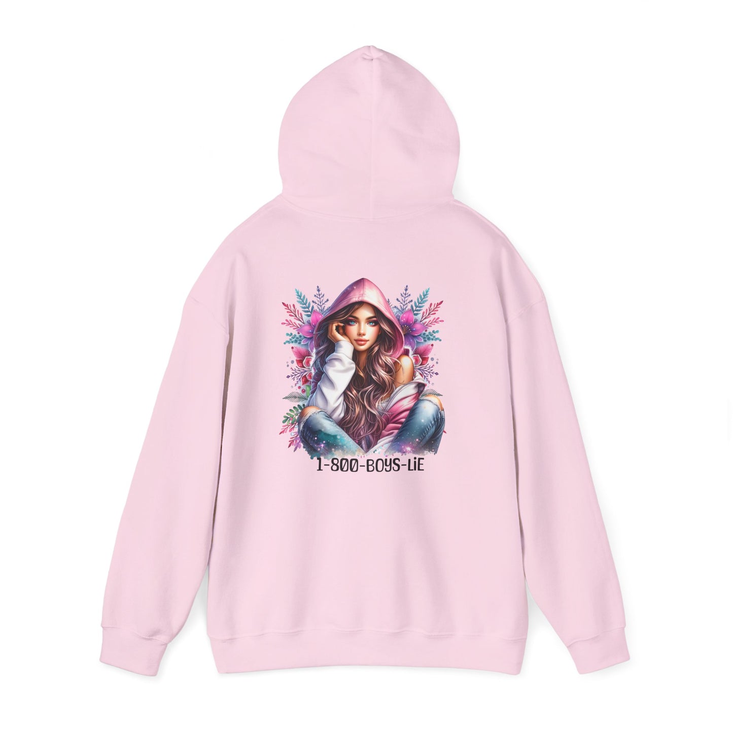1-800-Boys-Lie Colorful Graphic Hoodie: Fashionable Sweatshirt for Art Lovers, Unisex Casual Wear, Gift for Birthdays, Holidays, Style Statement