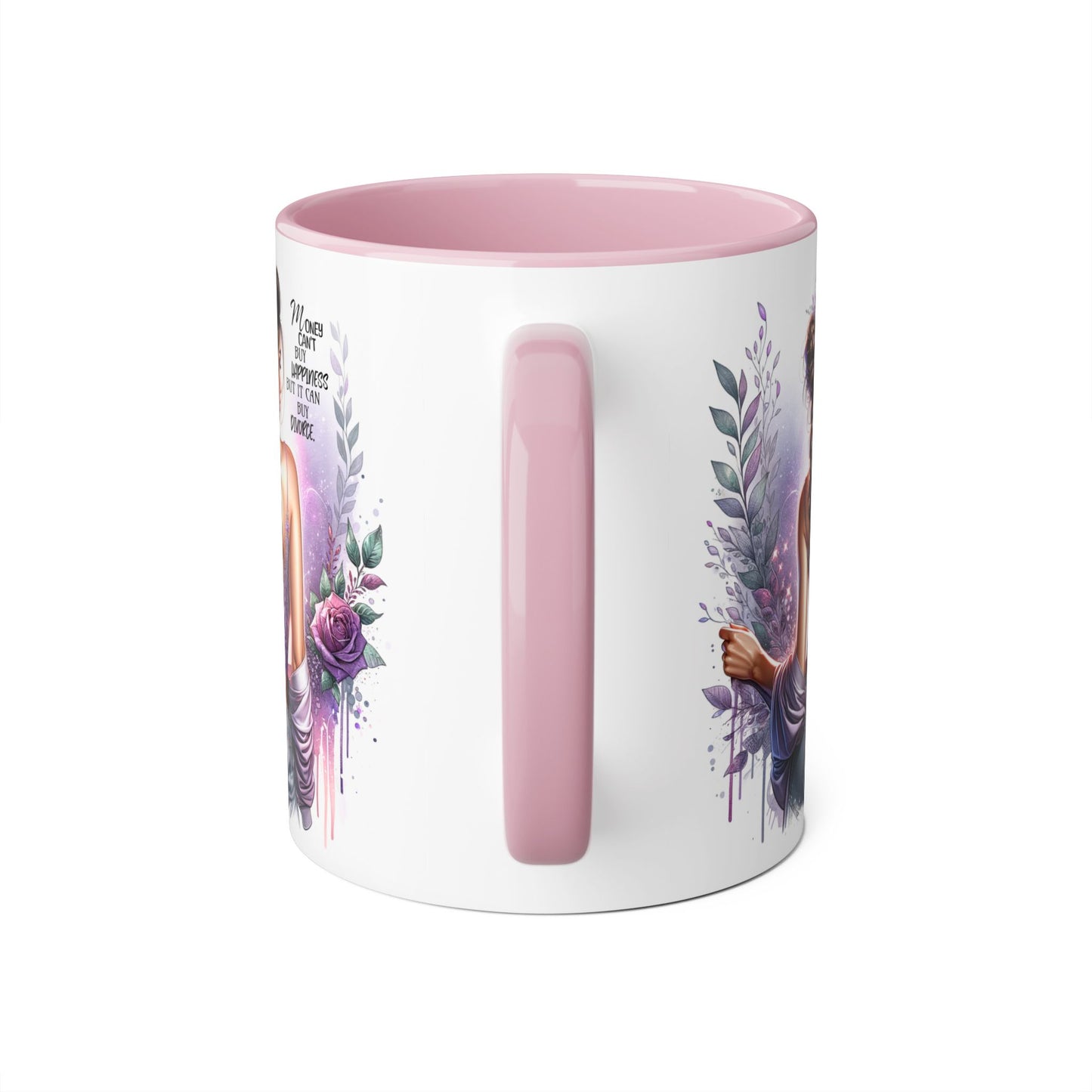 Money Can't Buy Happiness But It Can Buy Divorce Humoristic Artistic Affirmation Mug, Limitless Potential Coffee Cup, Inspirational Gift for Her, Motivational Drinkware, Empowerment Mug