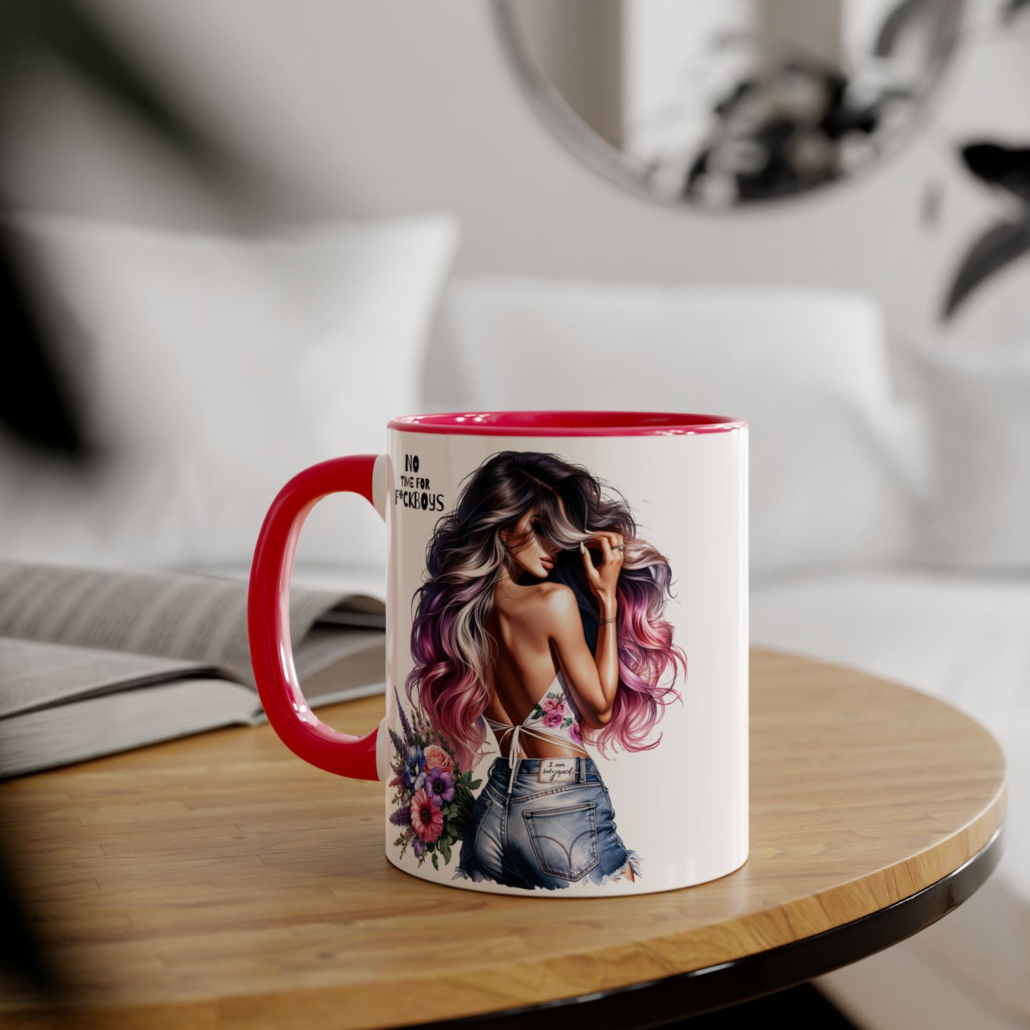 Funny Accent Mug - No Time For F*boys 11oz